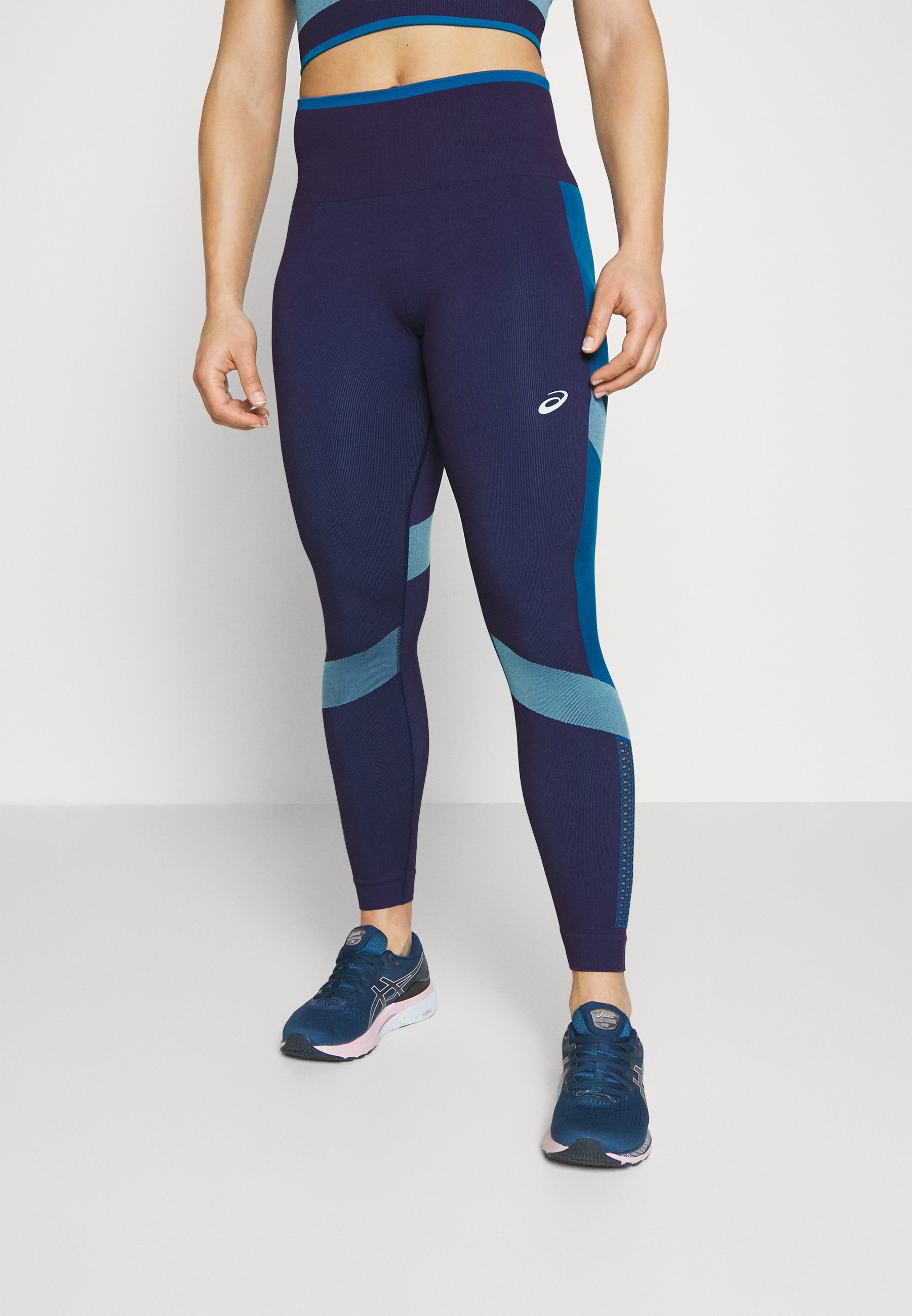 ASICS NAGINO SEAMLESS - Leggings - indigo blue/reborn blue/sky/dark blue