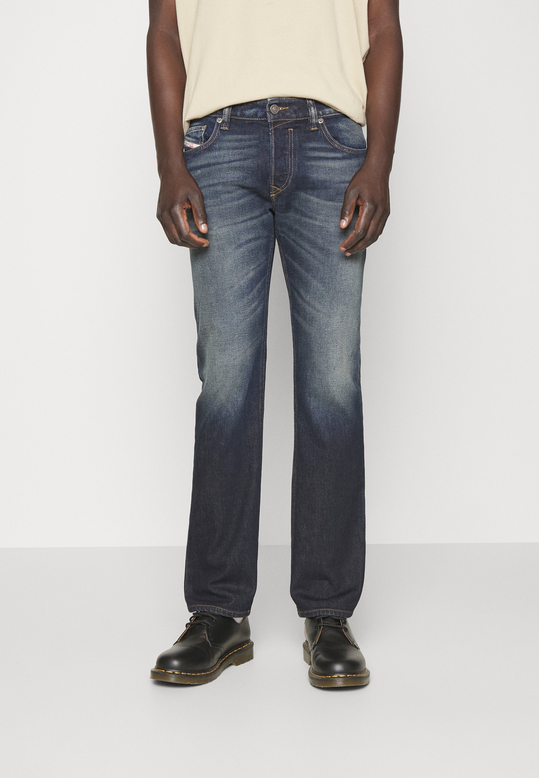 Diesel SAFADO-X - Straight leg jeans - dark-blue denim
