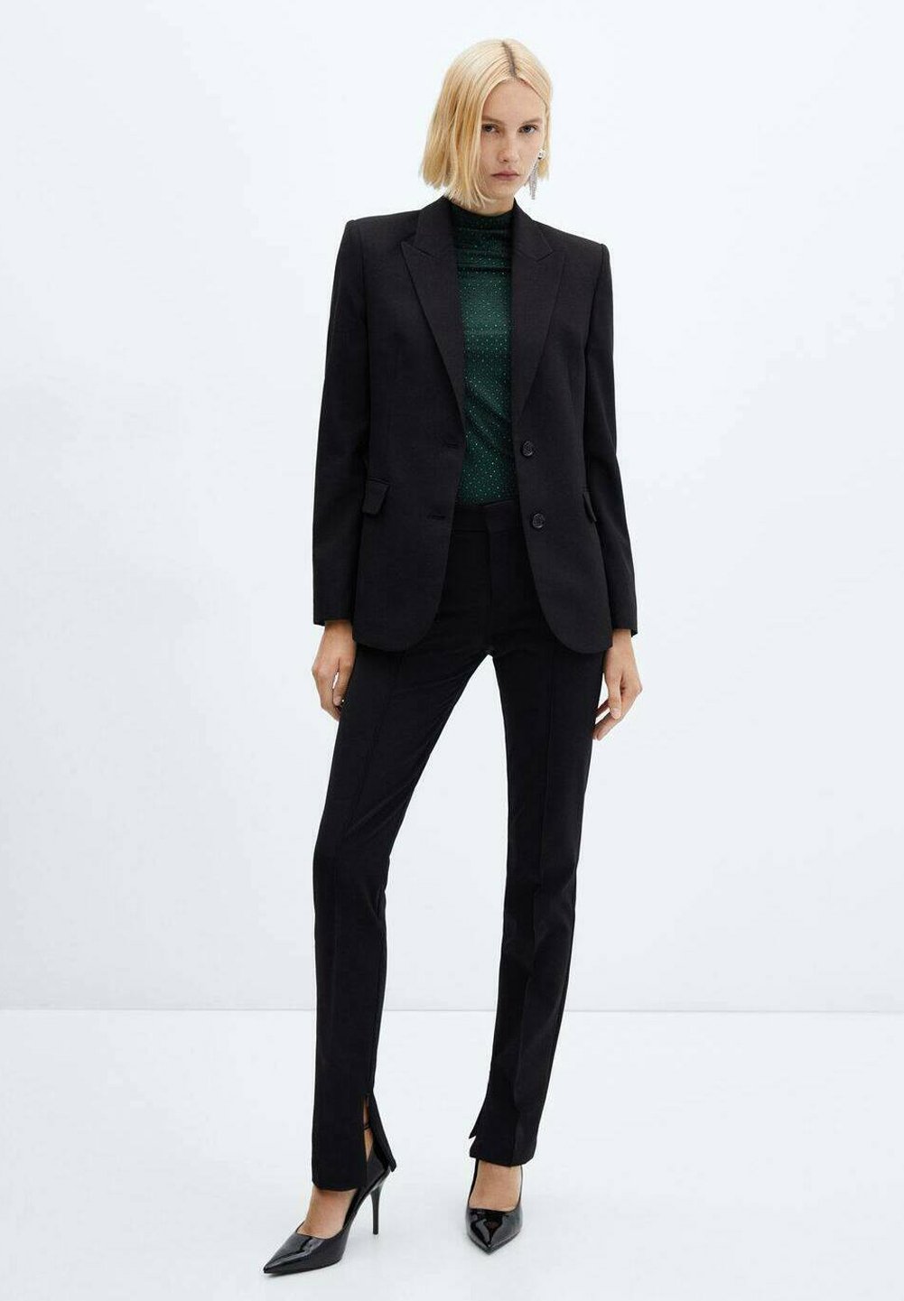 Mango Blouse - dark green