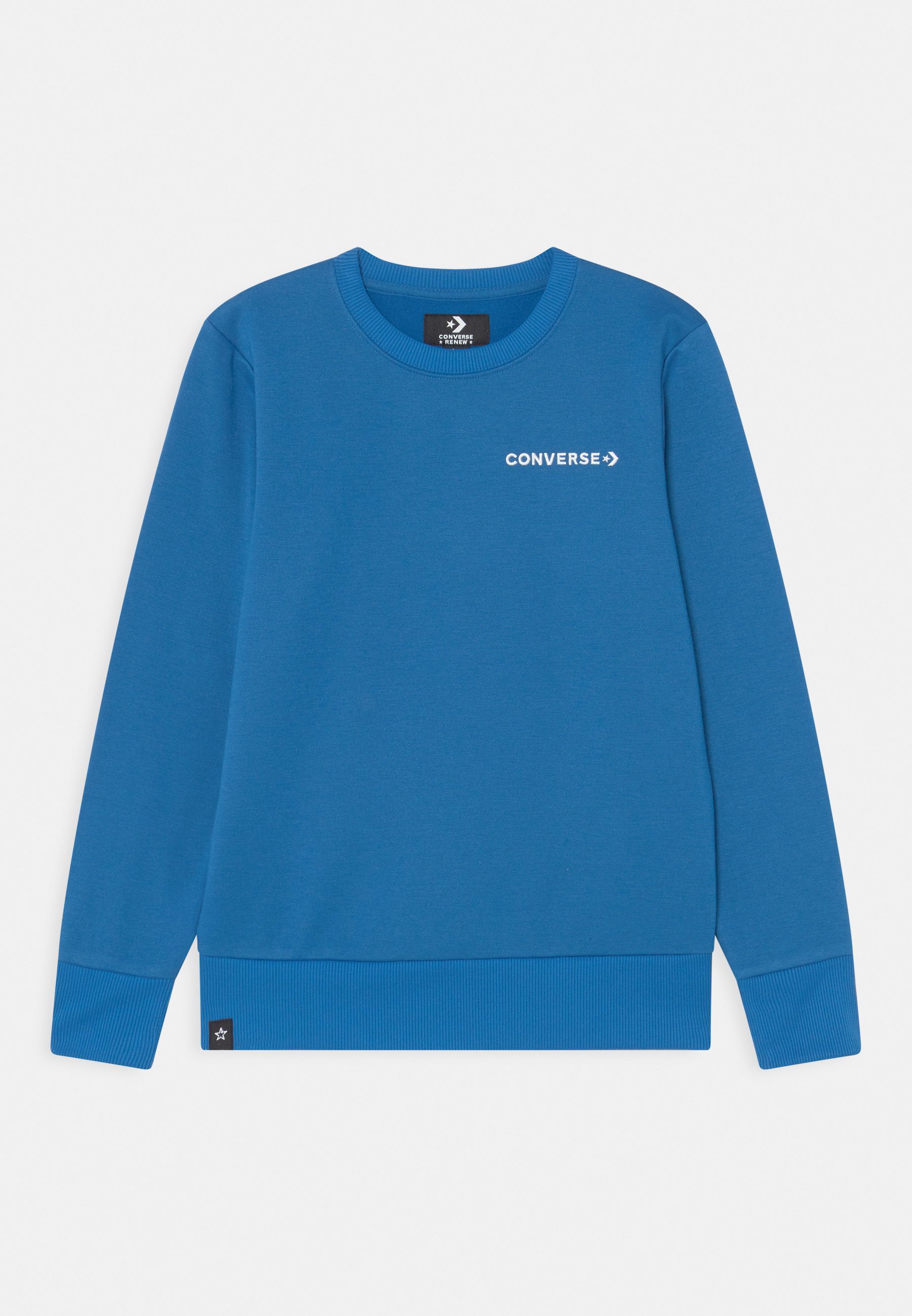 Converse WORDMARK CREW UNISEX - Sweatshirt - marina blue/royal blue