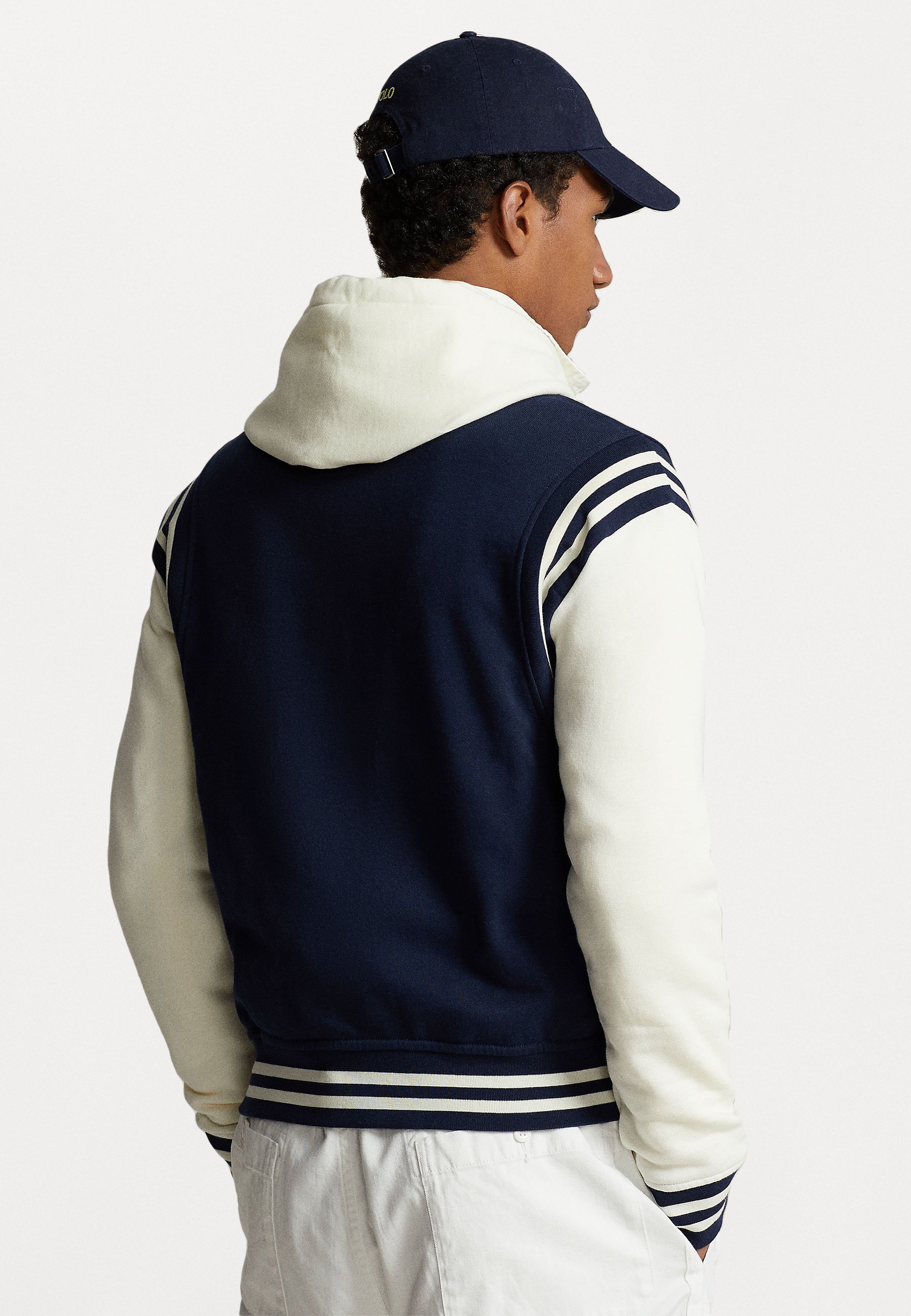 Polo Ralph Lauren LONG SLEEVE - Bomber Jacket - cruise navy / clubhouse cream/blue