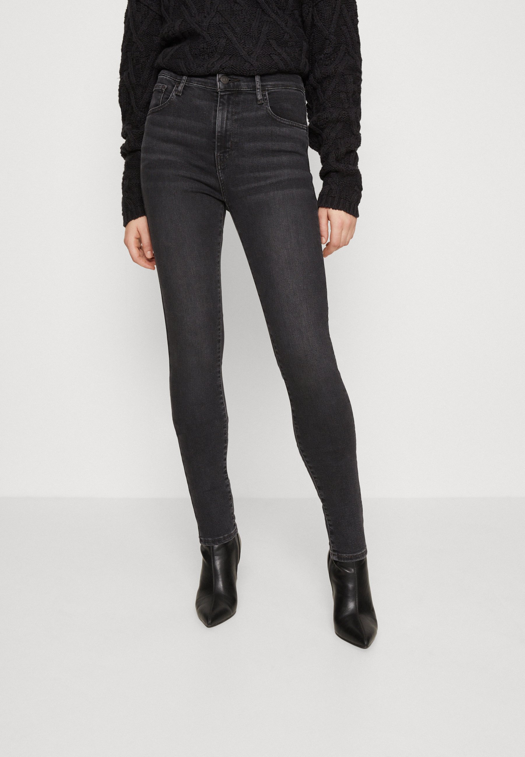 Levi's® 720™ HIRISE SUPER SKINNY - Jeans Skinny Fit - black/black denim