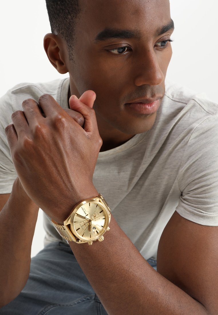 Diesel MS9 CHRONO - Chronograph watch - gold-coloured