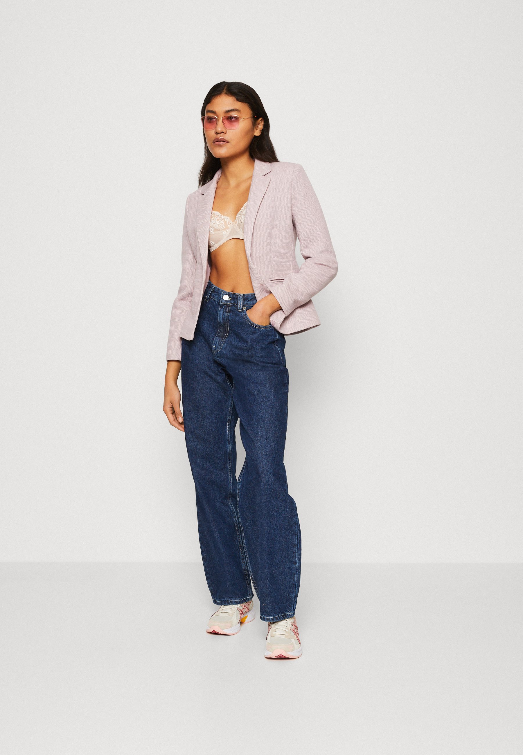 ONLY ONLSELMA LINEA - Blazer - elderberry/white melange/purple