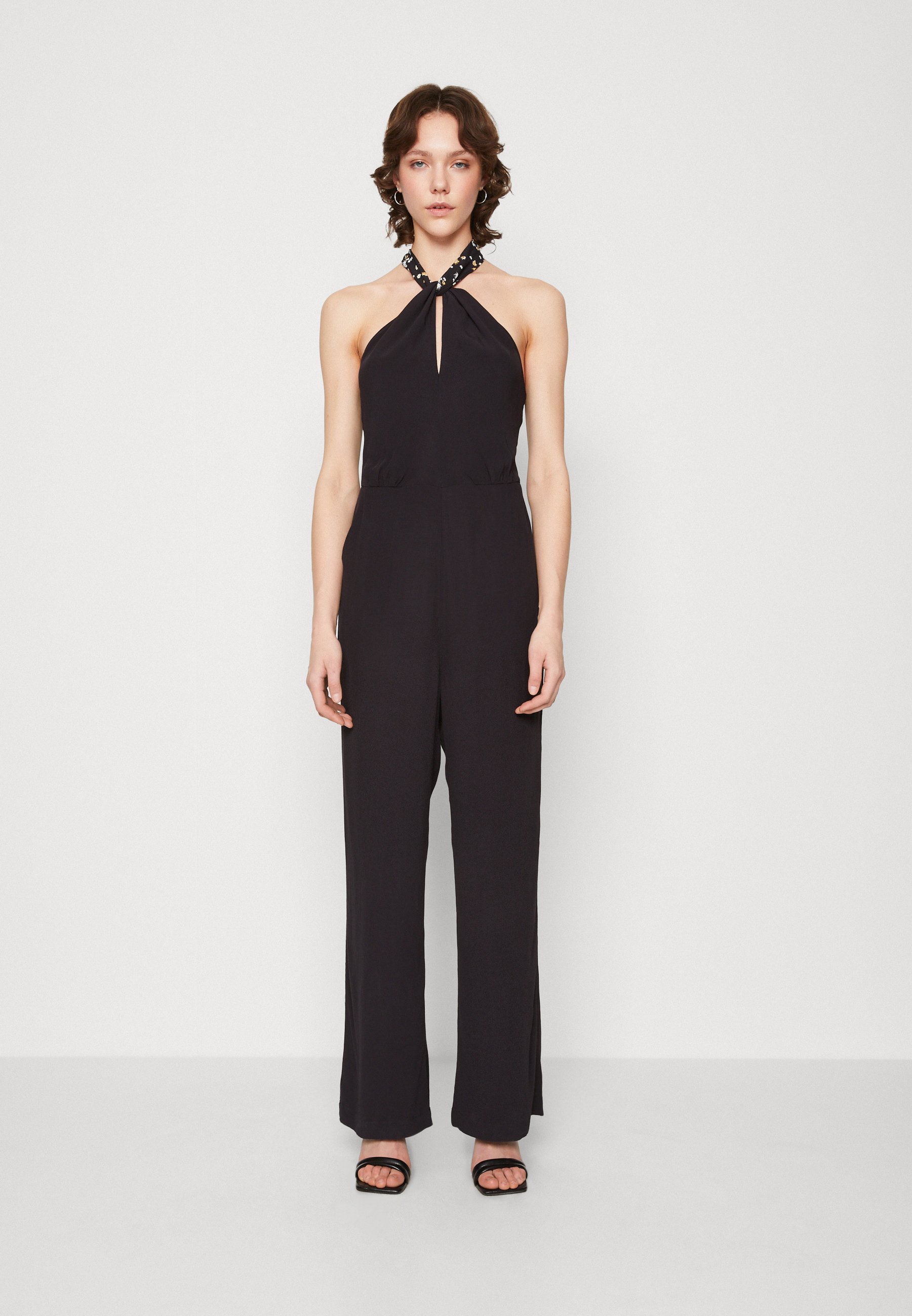 Scotch & Soda CONTRAST BOW JUMPSUIT - Jumpsuit - black
