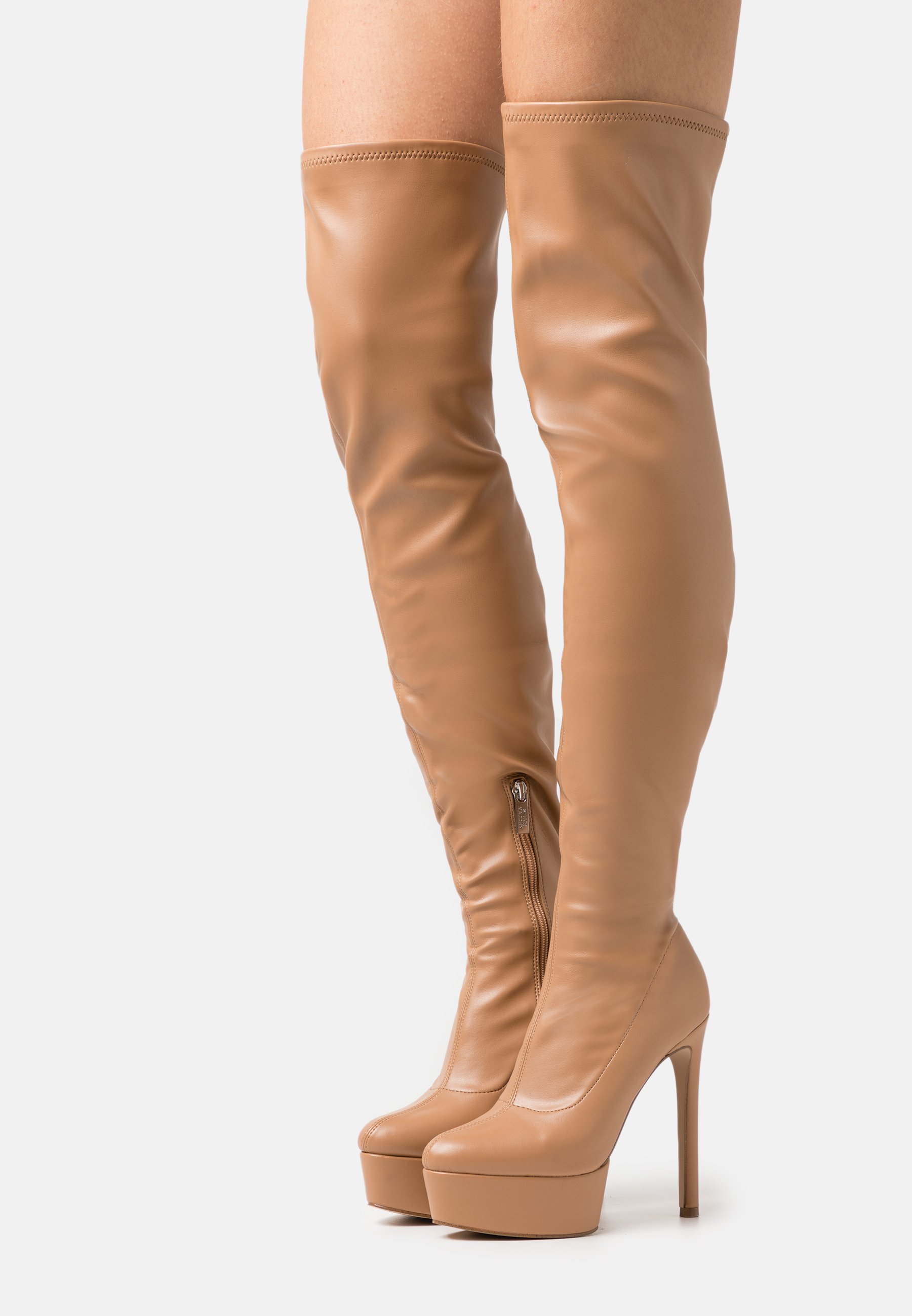 Steve Madden TRIVIA - Platform boots - tan
