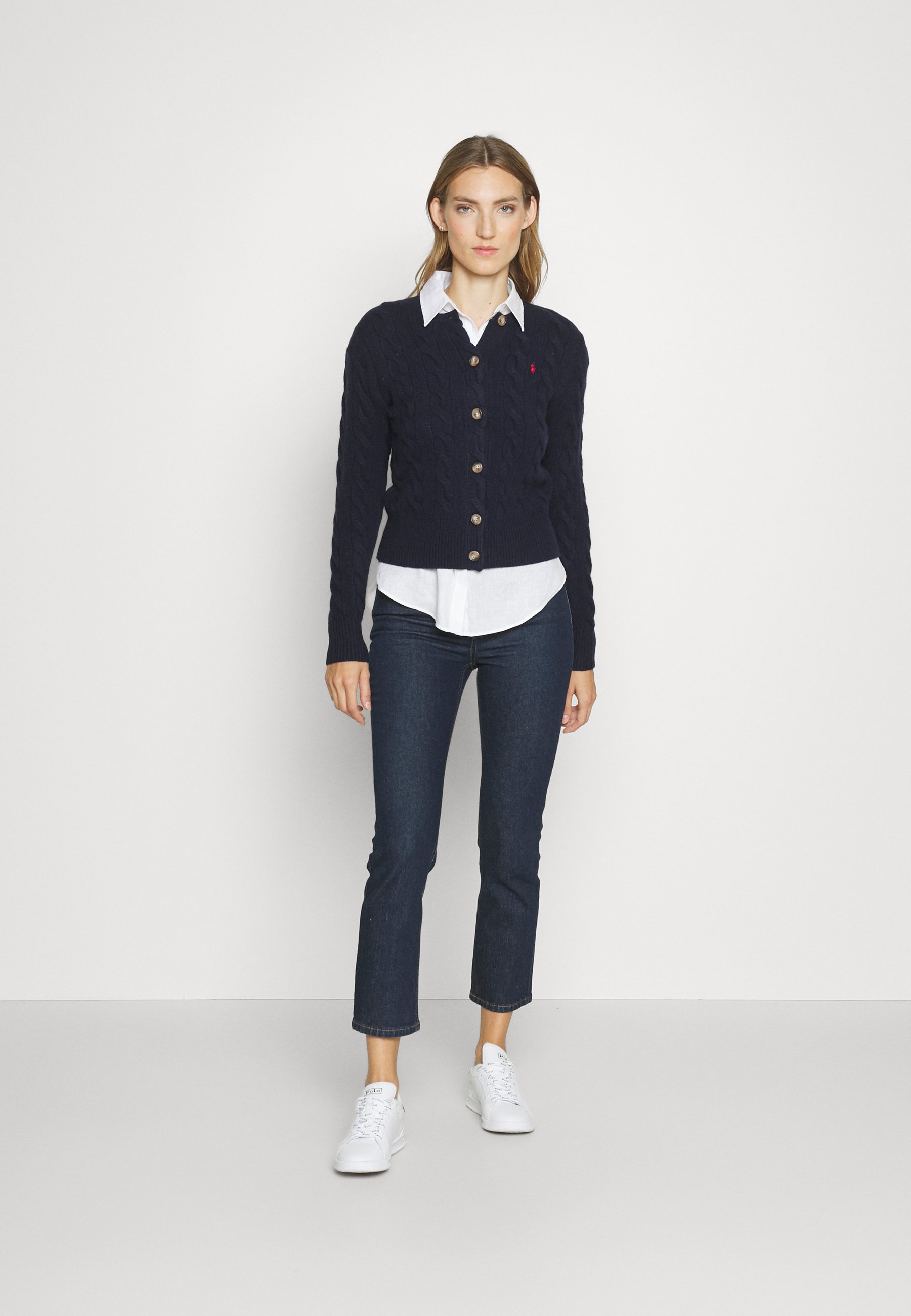 Polo Ralph Lauren LONG SLEEVE CARDIGAN - Cardigan - hunter navy/blue