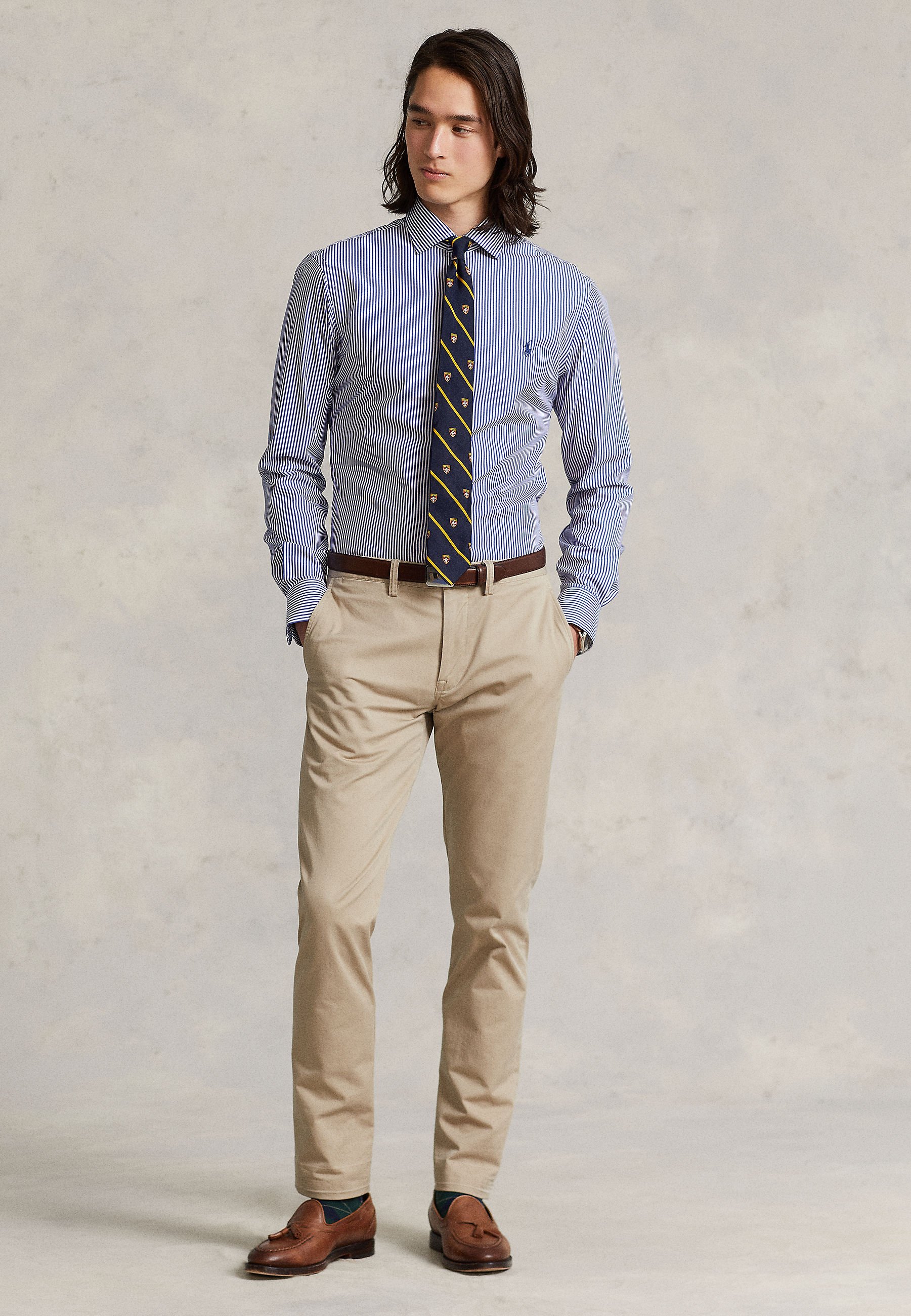 Polo Ralph Lauren SLIM FIT SHIRT - Formal shirt - royal blue/white/royal blue