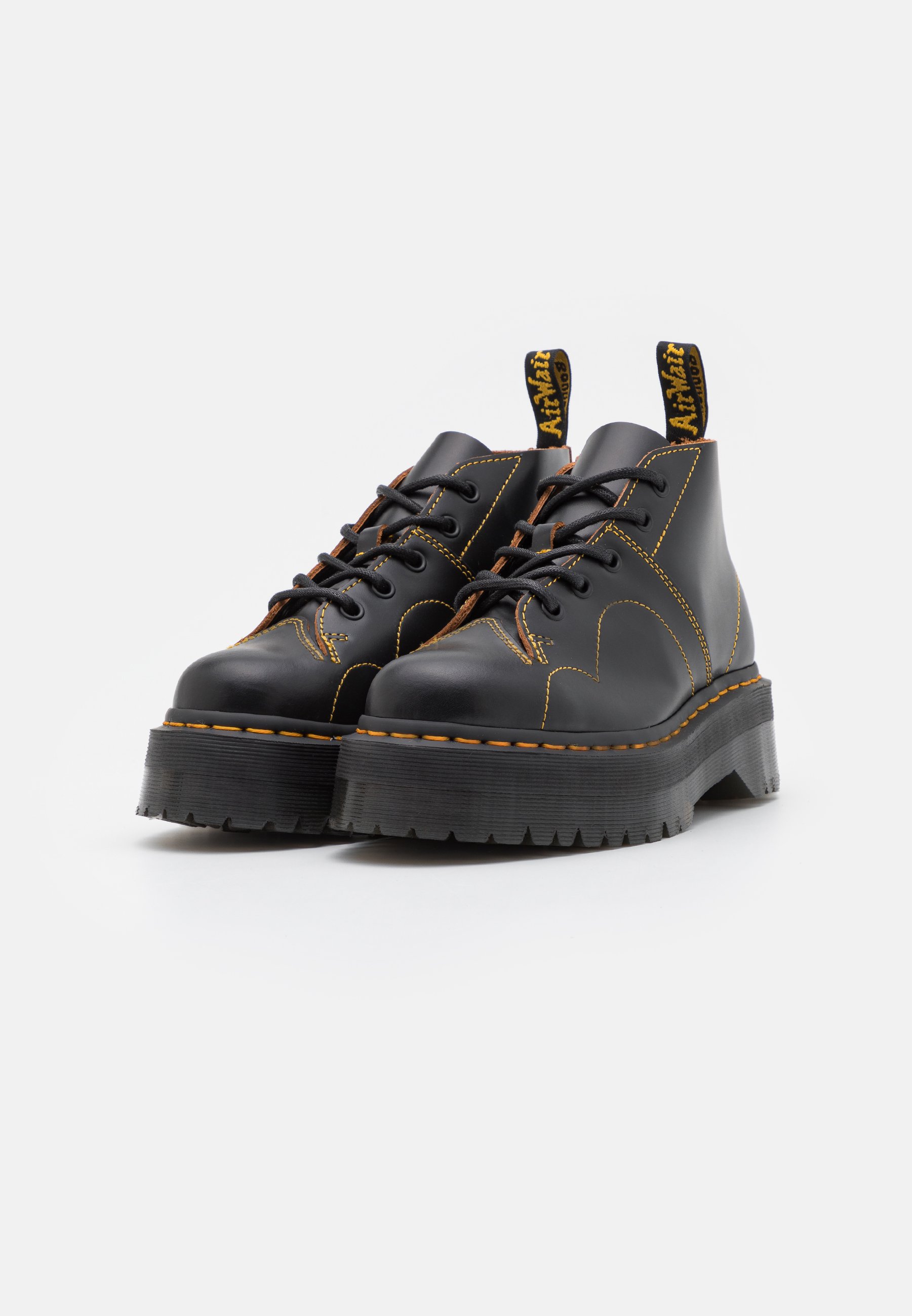 Dr. Martens CHURCH QUAD UNISEX - Ankle boots - black vintage smooth/black