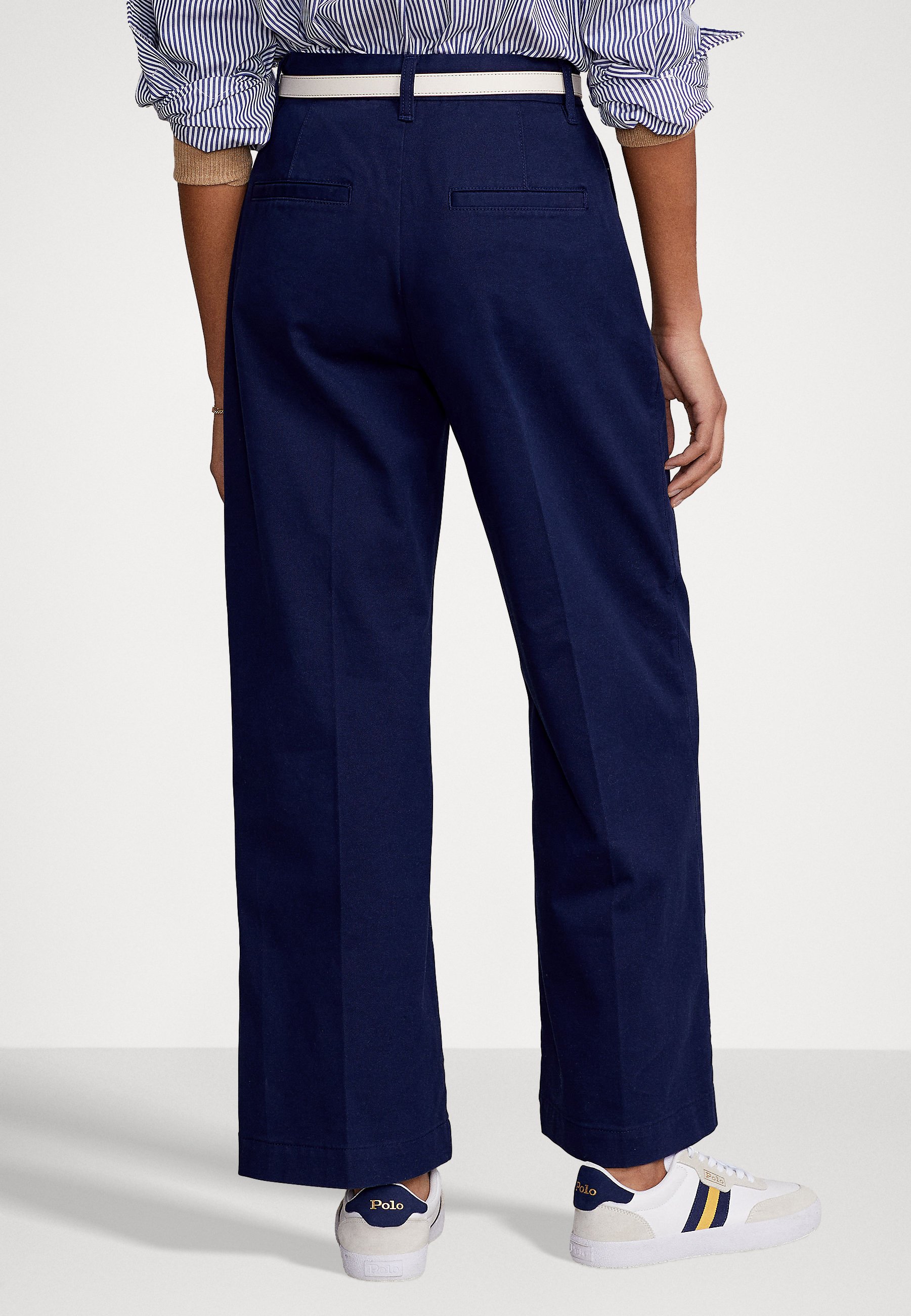 Polo Ralph Lauren WIDE LEG CROPPED PANT - Trousers - newport navy/blue