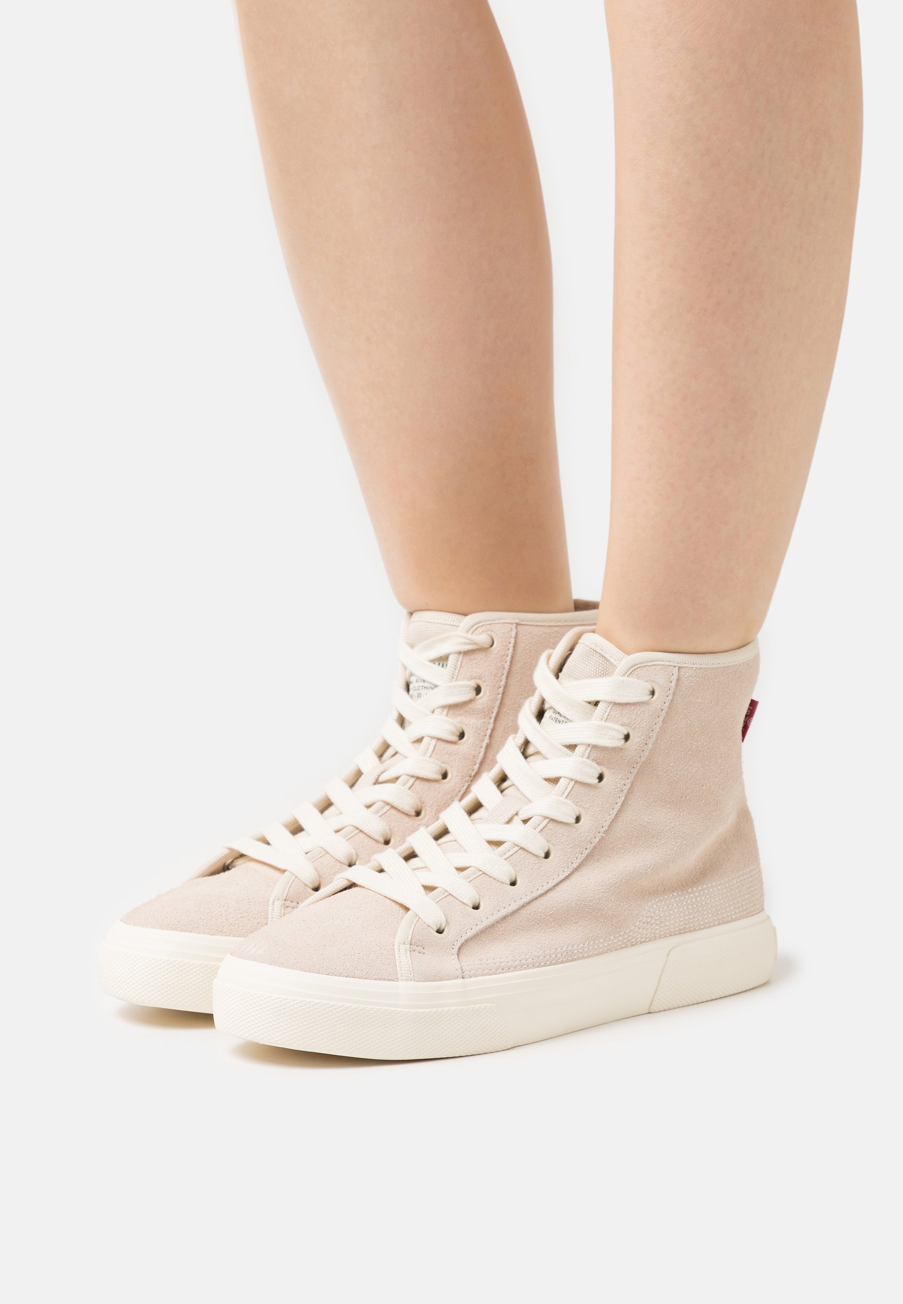 Levi's® DECON PLUS MID - High-top trainers - light beige/beige