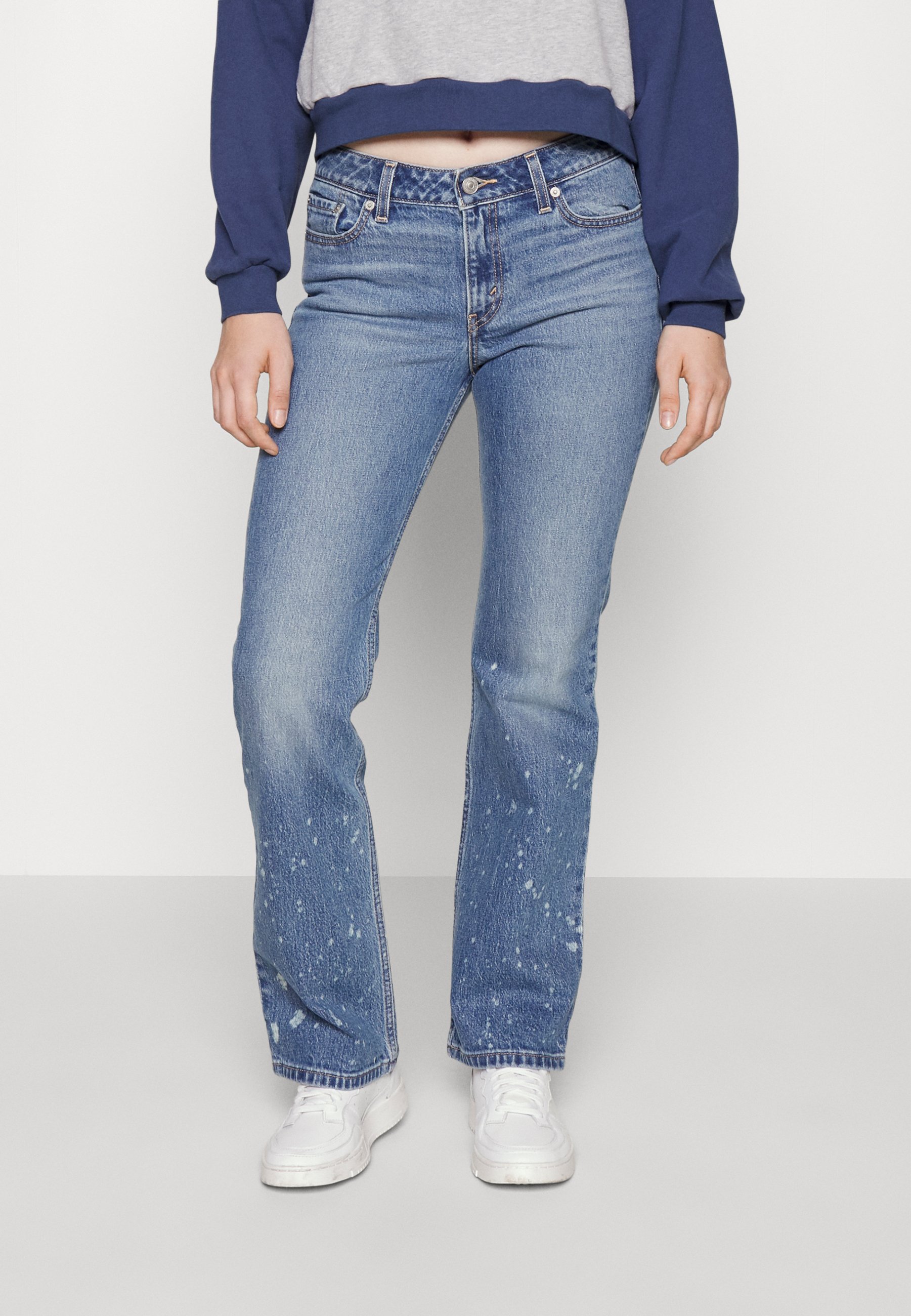 Levi's® LOW PITCH BOOT - Bootcut jeans - medium indigo/blue denim