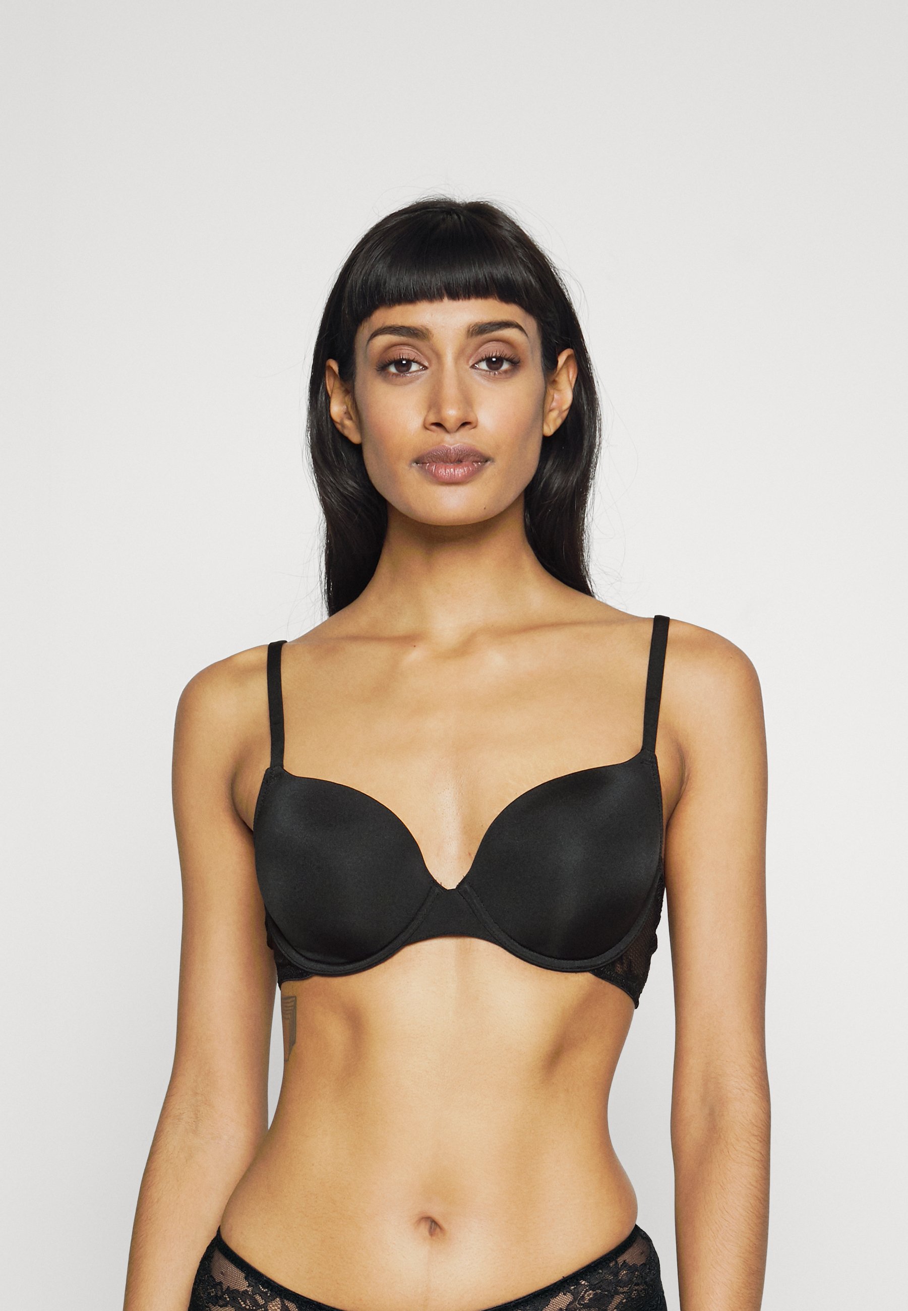 Esprit MICRO MIX THE TIMELESS FIT PADDED BRA - Underwired bra - black