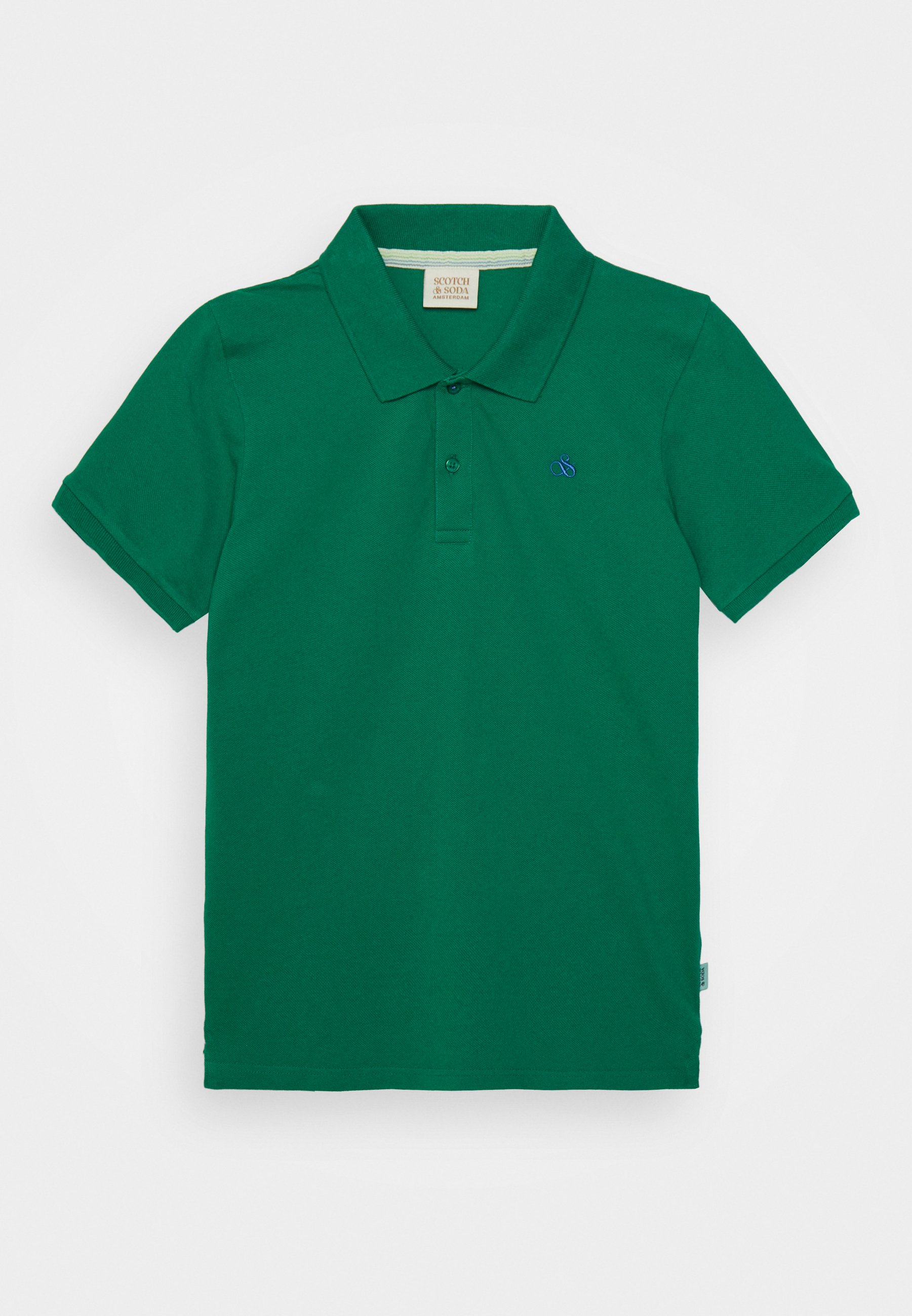 Scotch & Soda FABRIC-DYED SHORT-SLEEVED  - Polo shirt - tennis green/dark green