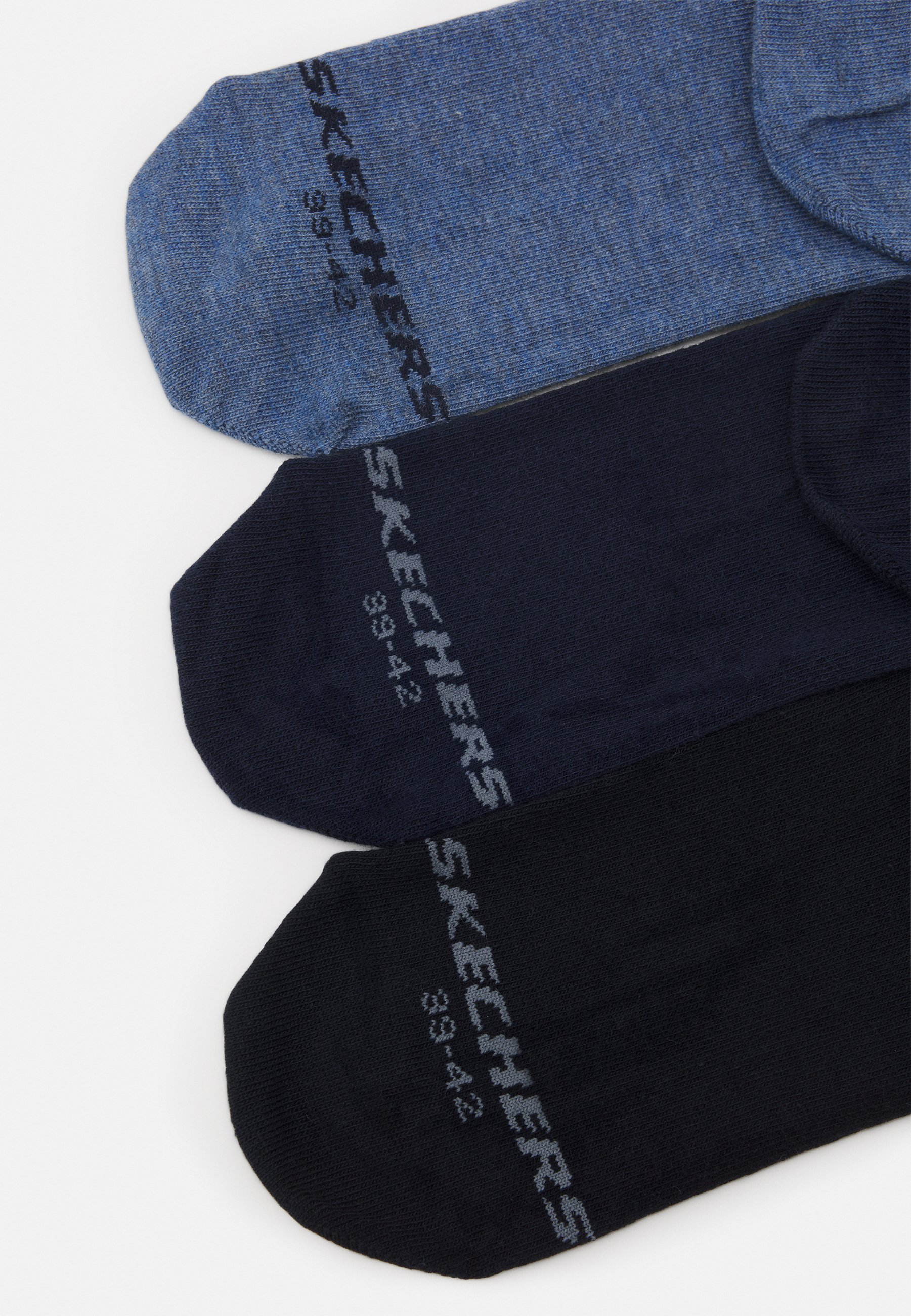 Skechers ONLINE WOMEN BASIC QUARTER 9 PACK - Socks - denim melange/blue denim