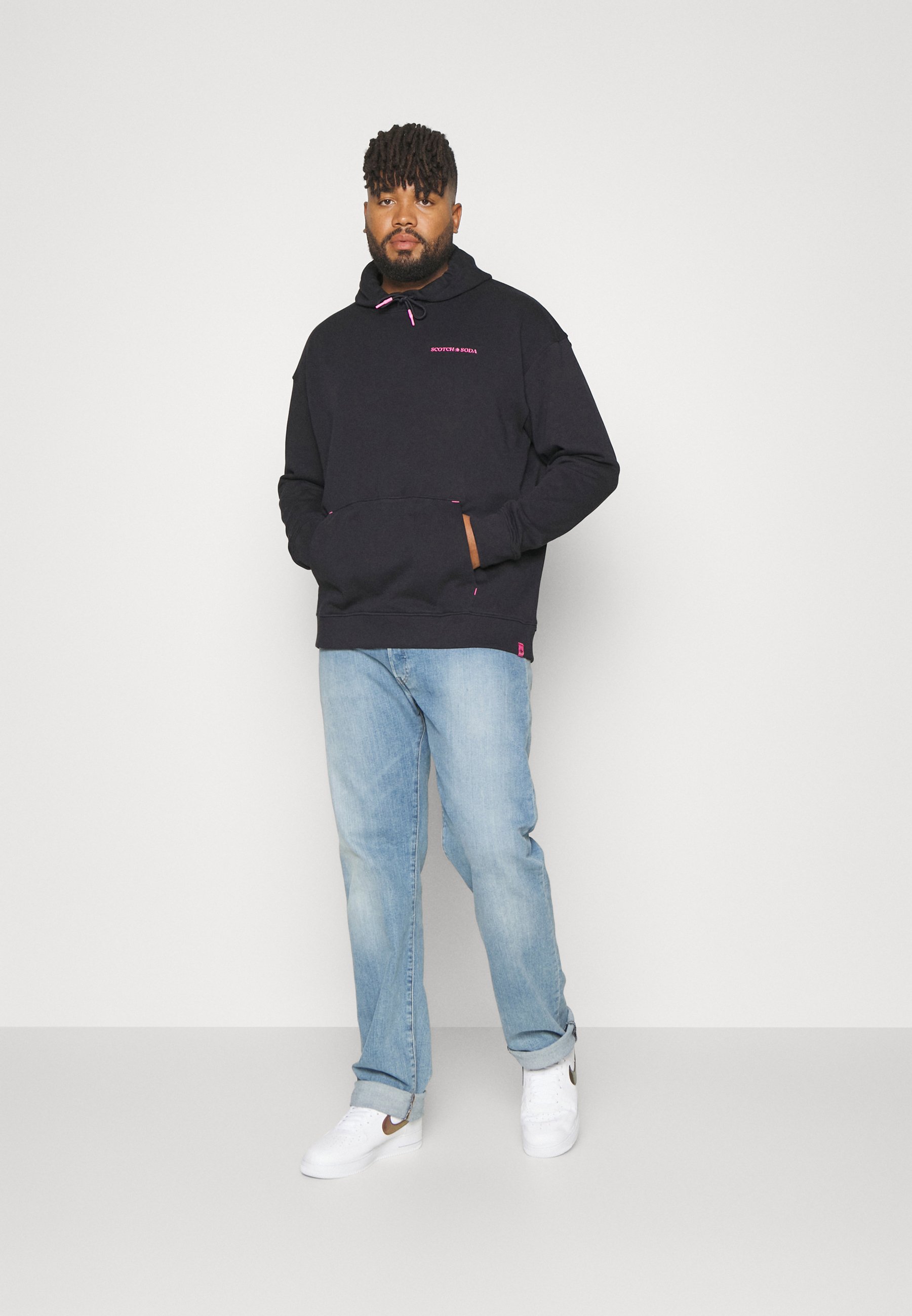 Scotch & Soda PLUS HOODIE IN ORGANIC UNISEX - Sweatshirt - navy/dark blue