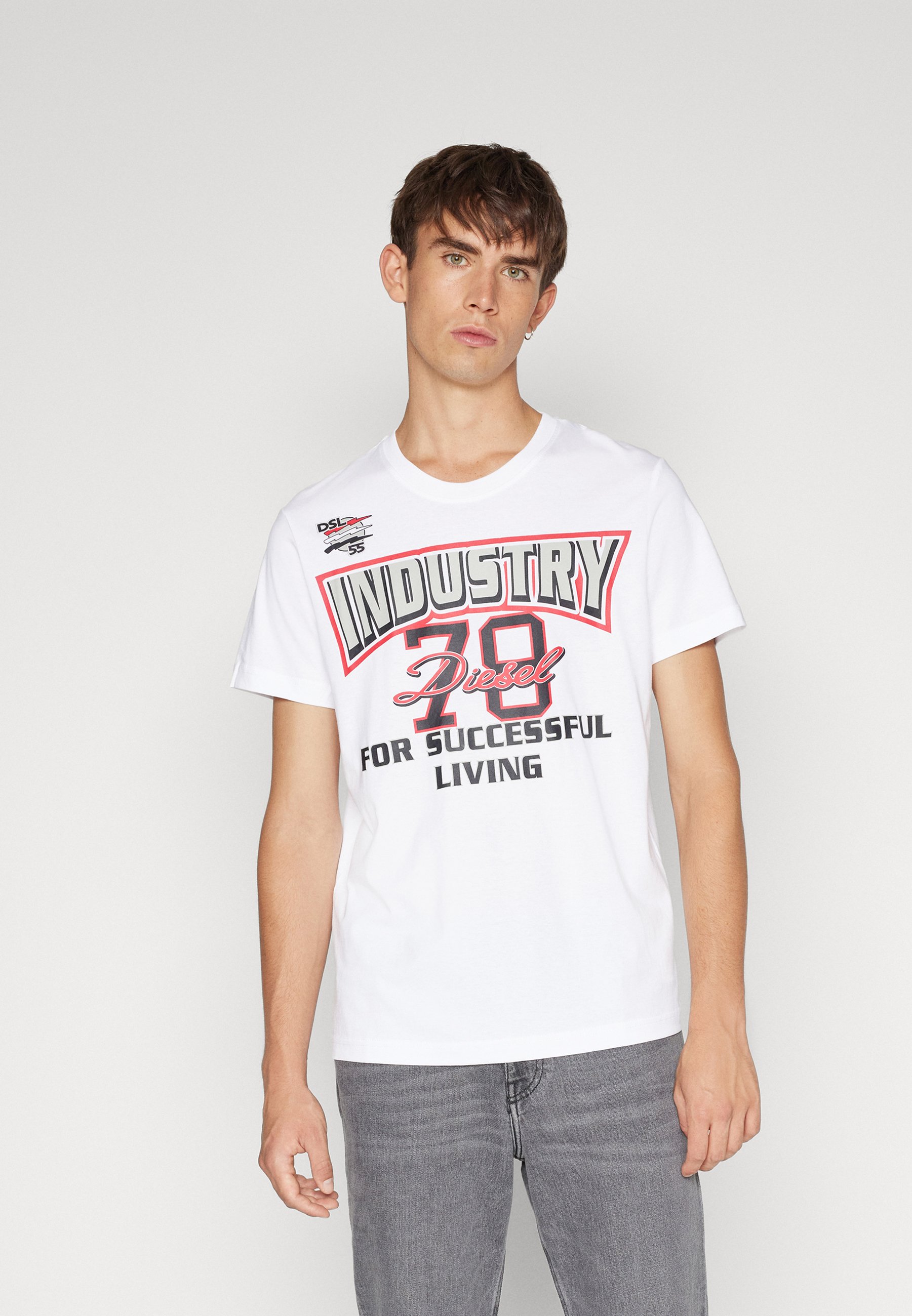 Diesel DIEGOR UNISEX - Print T-shirt - white