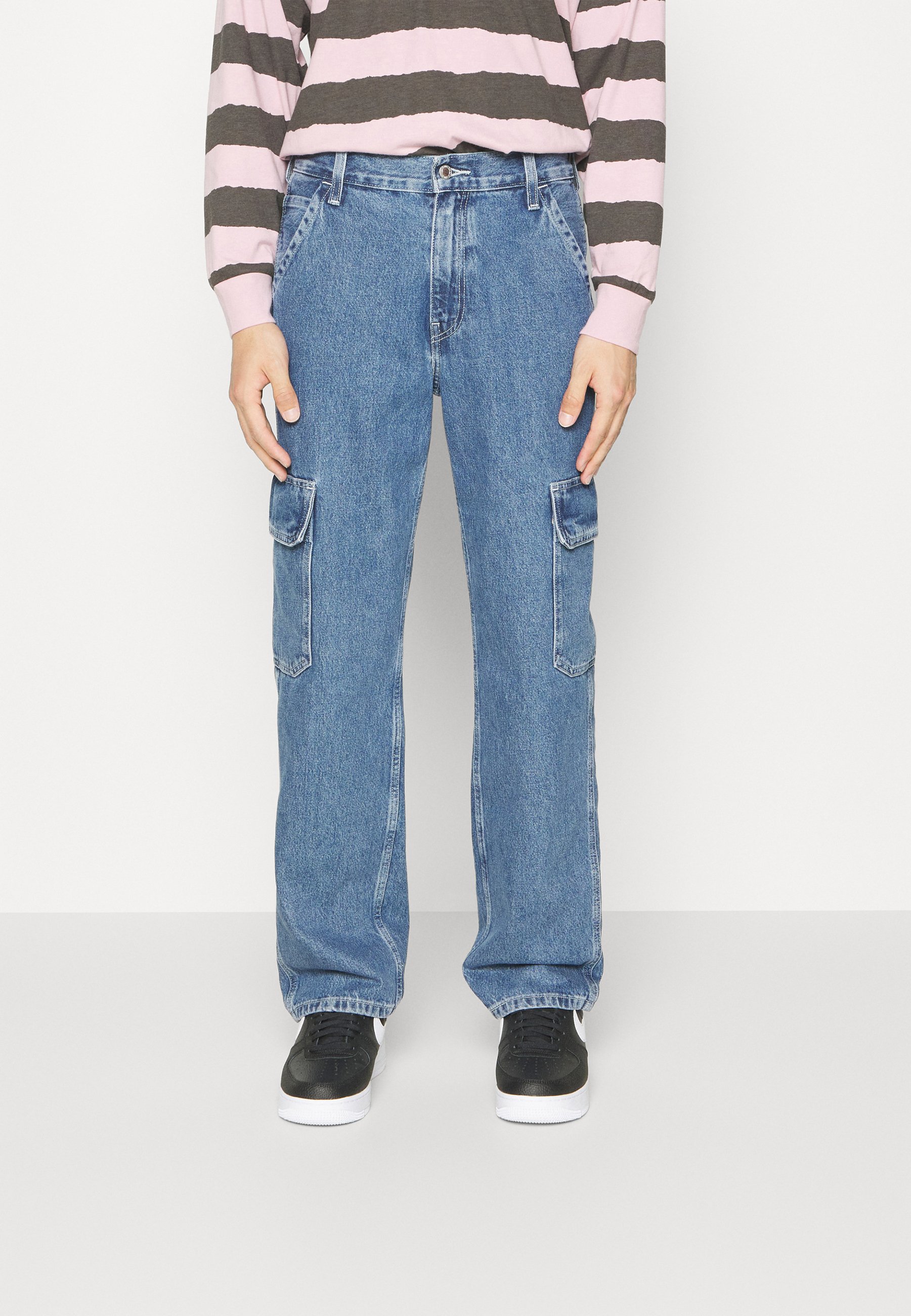 Levi's® SILVERTAB LOOSE CARGO - Relaxed fit jeans - i love moving/blue denim