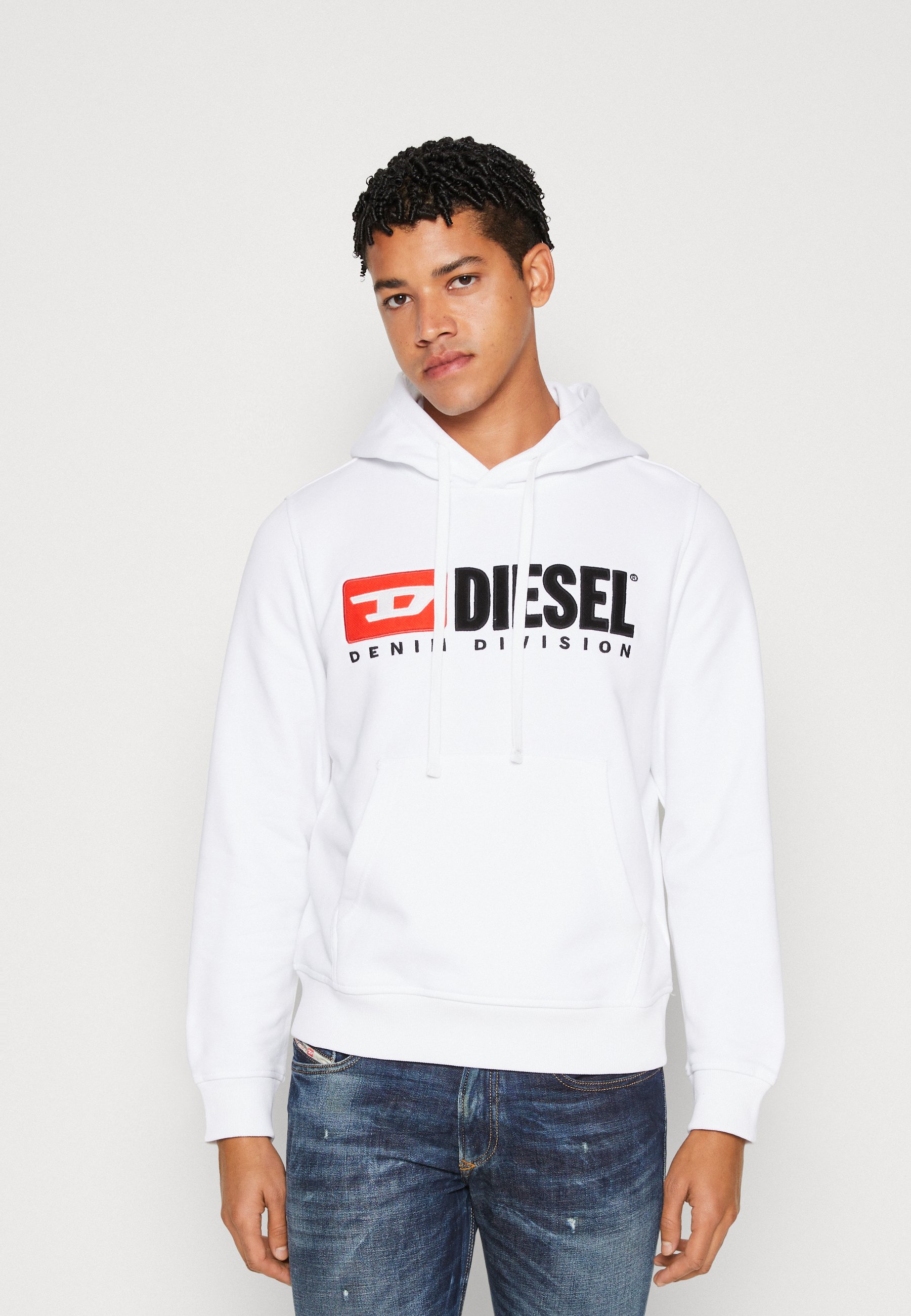 Diesel S GINN DIV - Hoodie - bright white/white