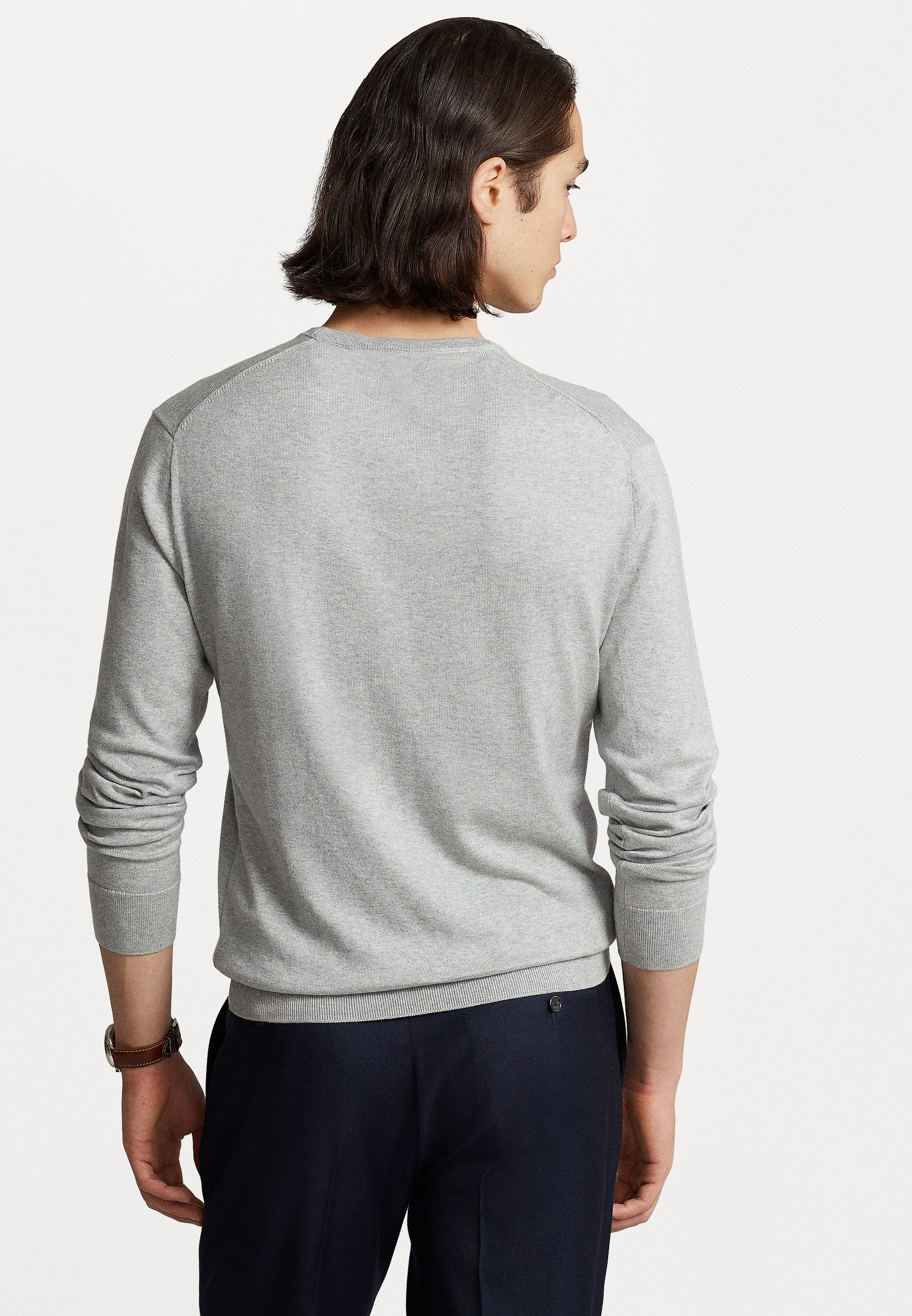 Polo Ralph Lauren SLIM FIT - Jumper - andover heather/mottled grey