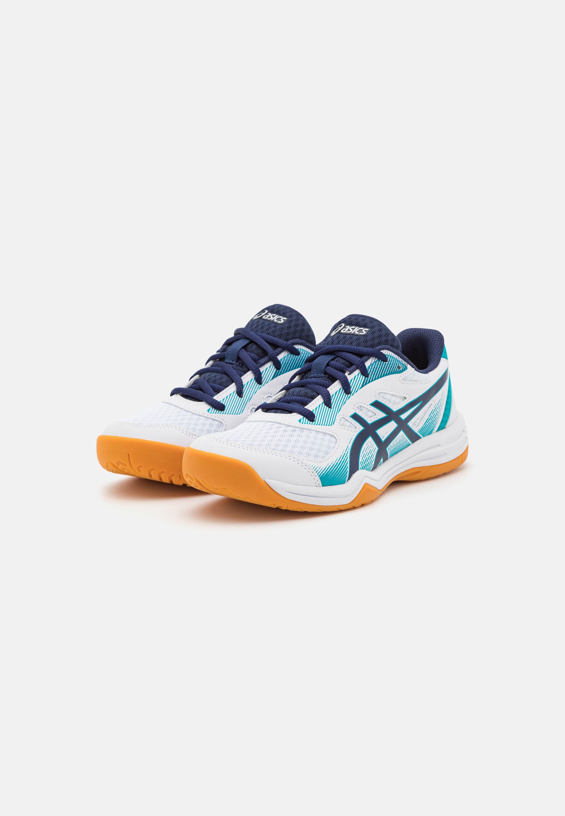 ASICS UPCOURT 5 UNISEX - Handball shoes - white/peacoat/white