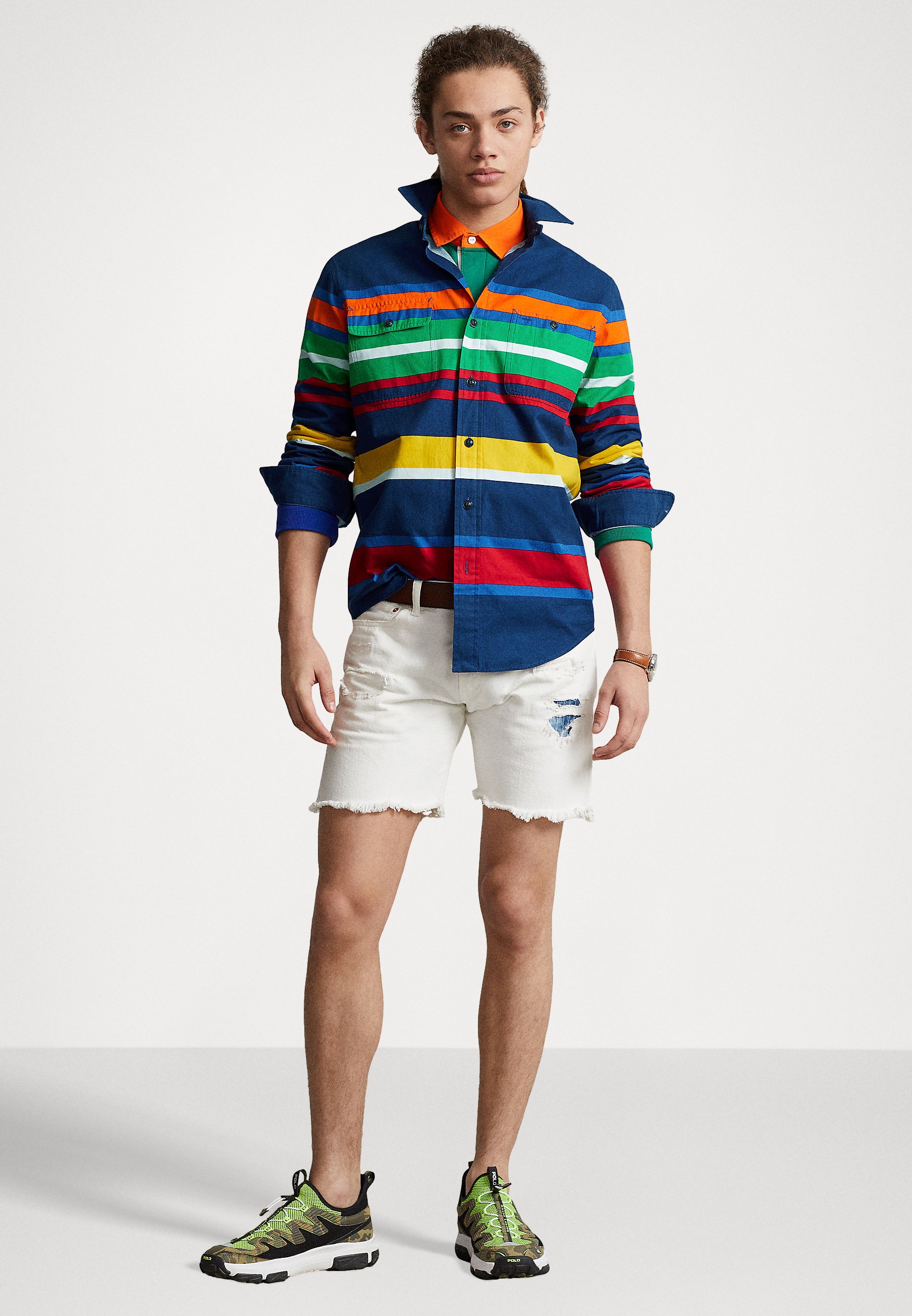 Polo Ralph Lauren LONG SLEEVE SPORT SHIRT - Shirt - summit/multi-coloured