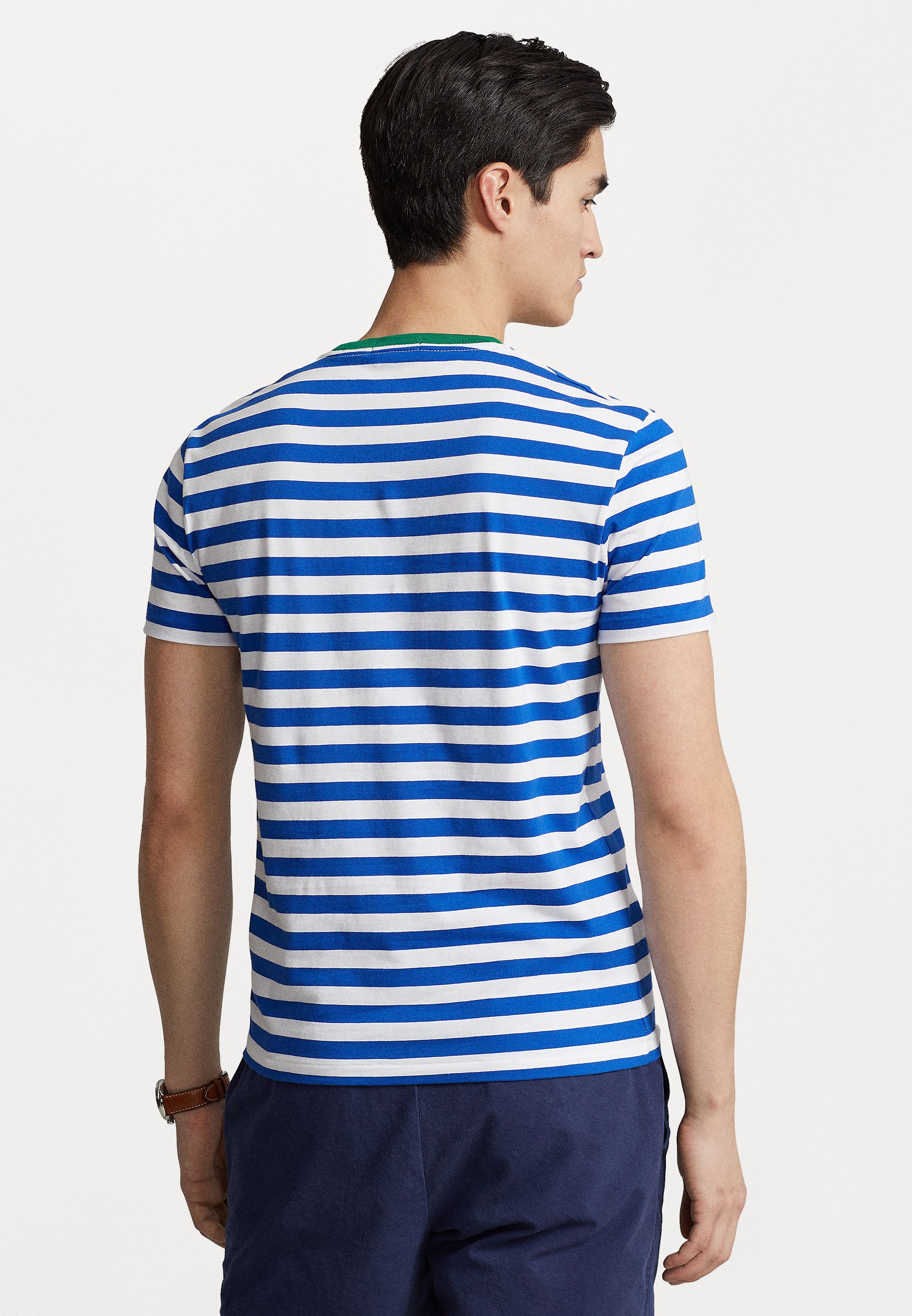 Polo Ralph Lauren SHORT SLEEVE - Print T-shirt - pacific royal/white/royal blue
