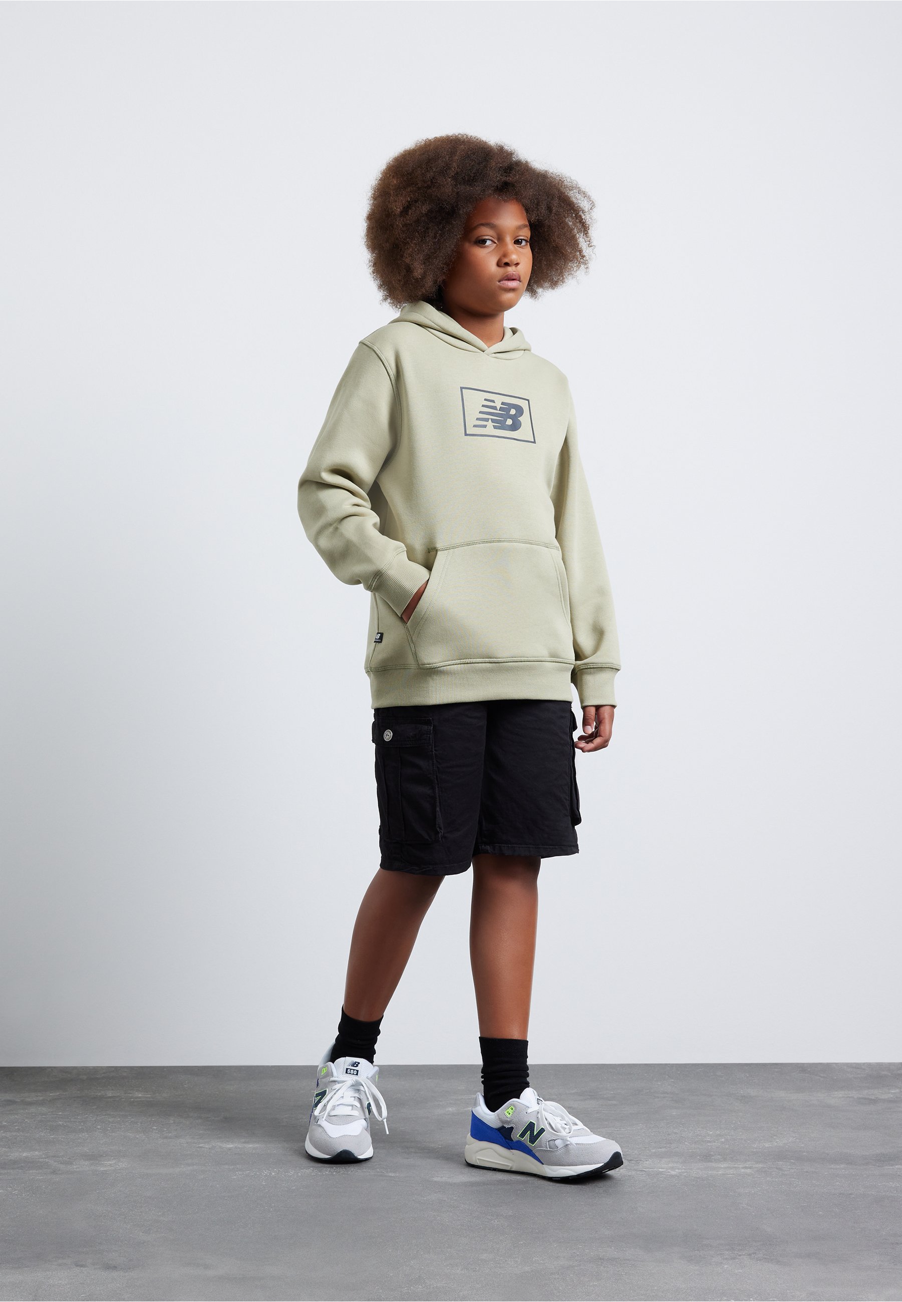 NB ESSENTIALS BRUSHED BACK HOODIE UNISEX - Sweatshirt - fatigue green/olive