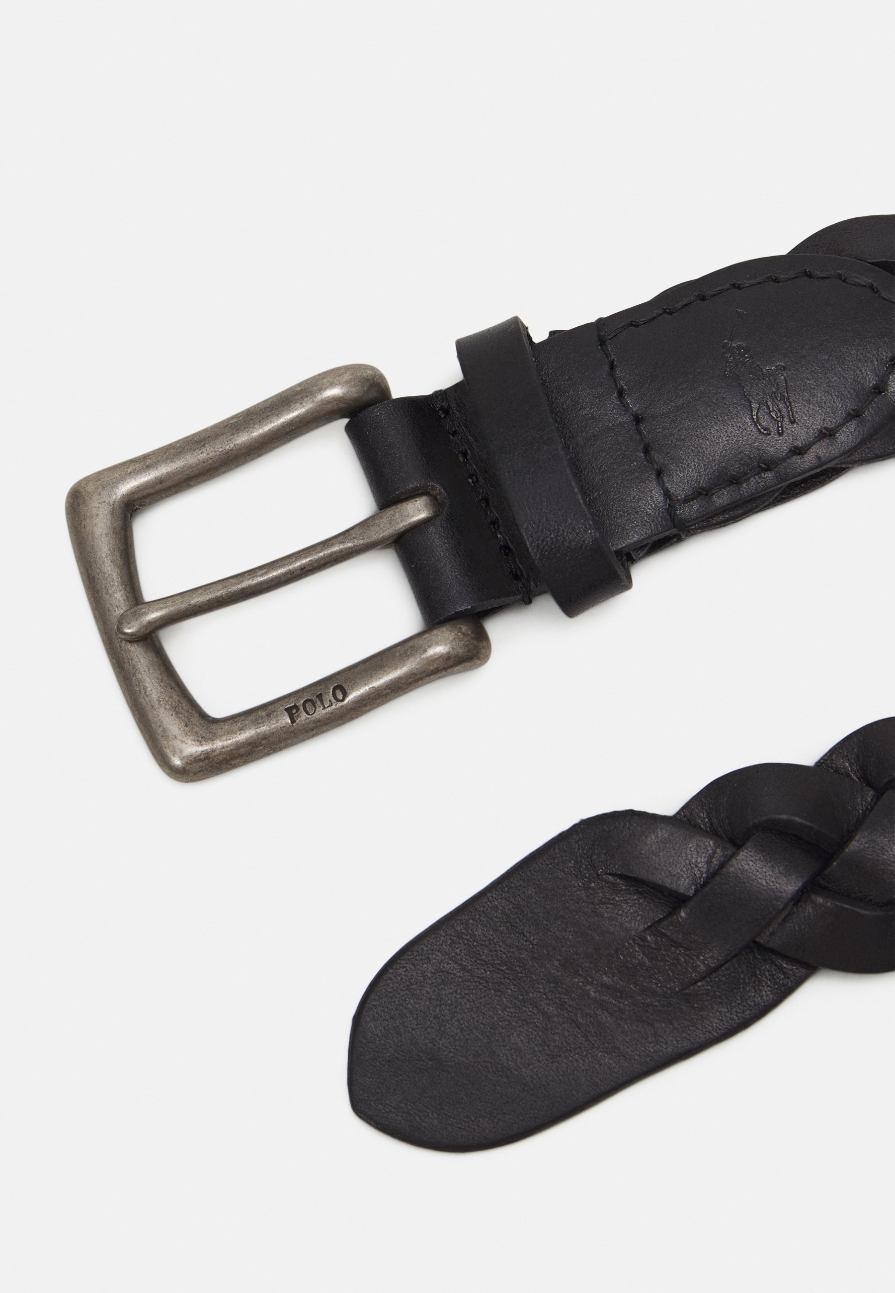 Polo Ralph Lauren BRAIDED CALFSKIN BELT - Belt - black