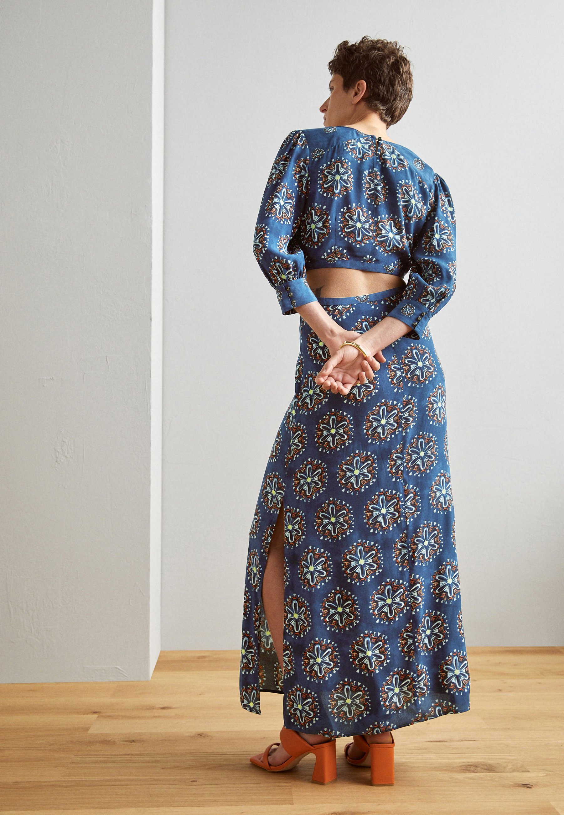 Scotch & Soda CUT OUT DRESS - Maxi dress - dark blue