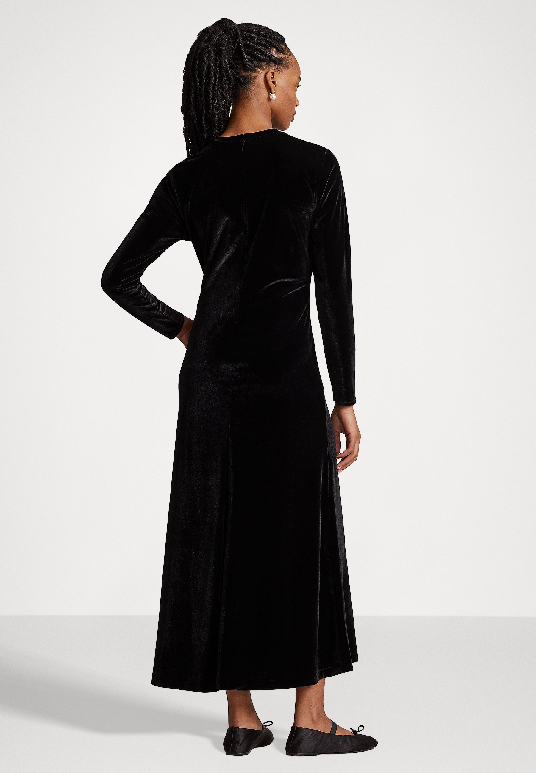 Polo Ralph Lauren DRESS LONG SLEEVE DAY DRESS - Maxi dress - black