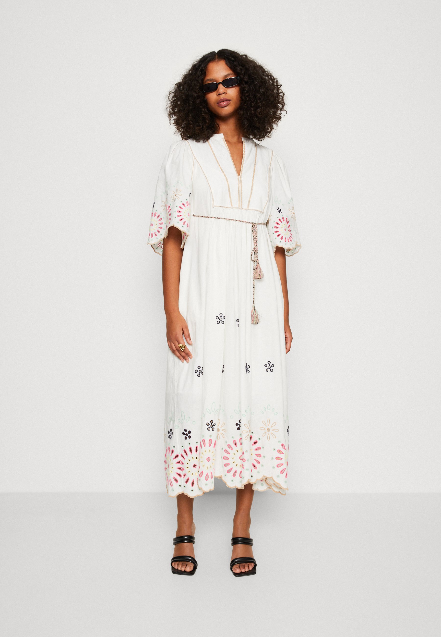 Scotch & Soda BRODERIE DRESS - Day dress - vanilla white/off-white