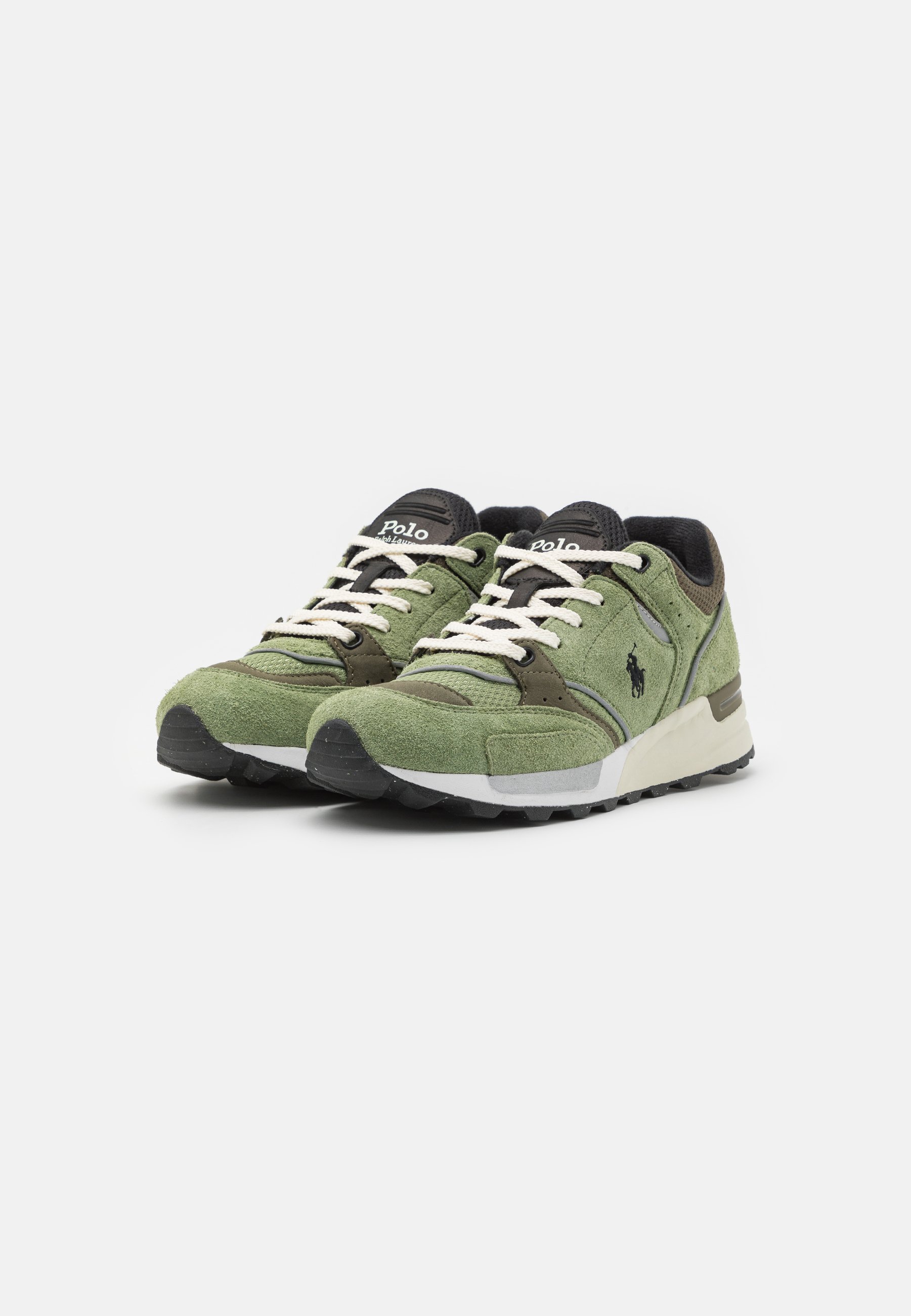 Polo Ralph Lauren TRACKSTR LACE UNISEX - Trainers - light olive/olive/black/olive