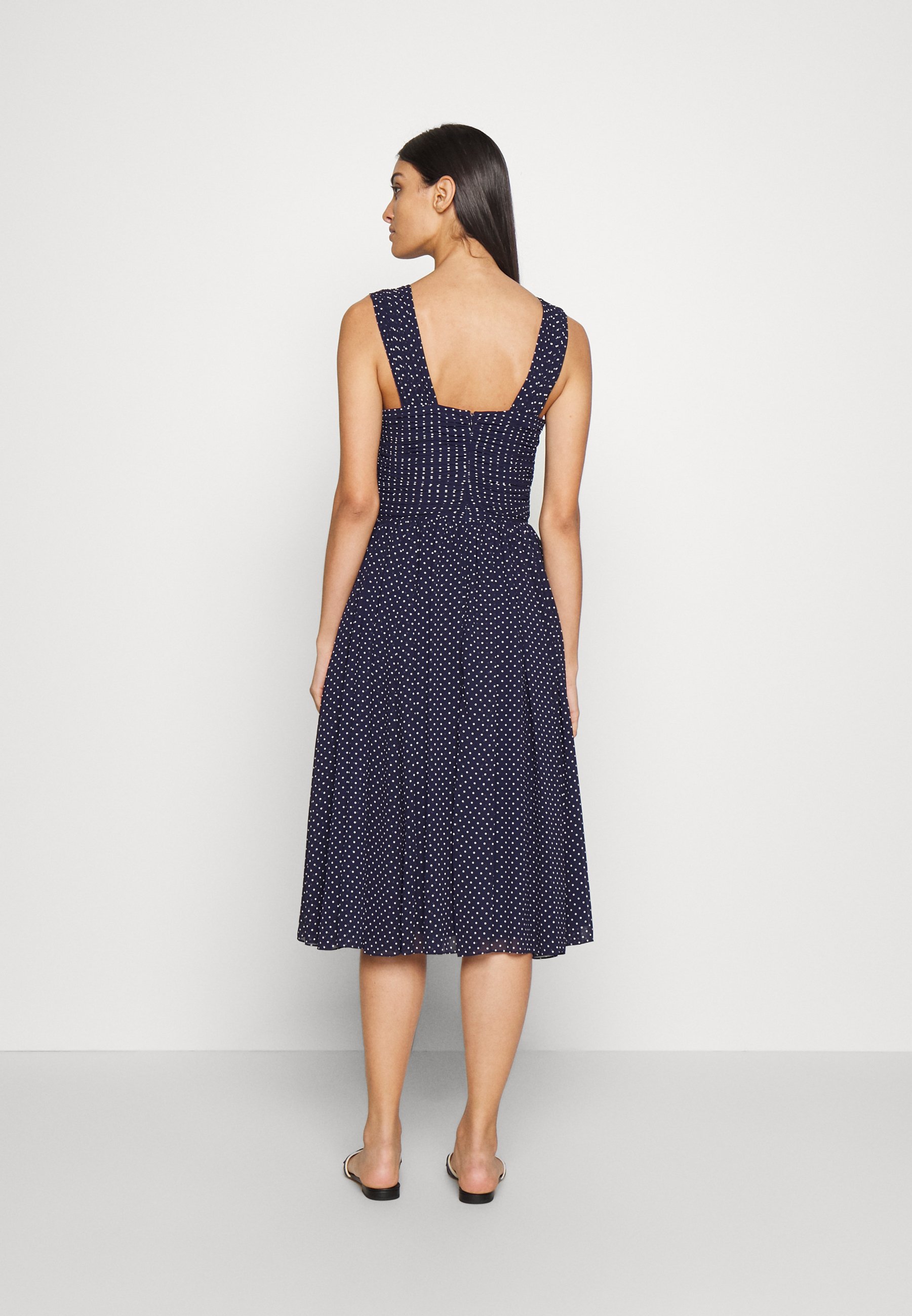 Polo Ralph Lauren SLEEVELESS DRESS - Cocktail dress / Party dress - navy/white/dark blue