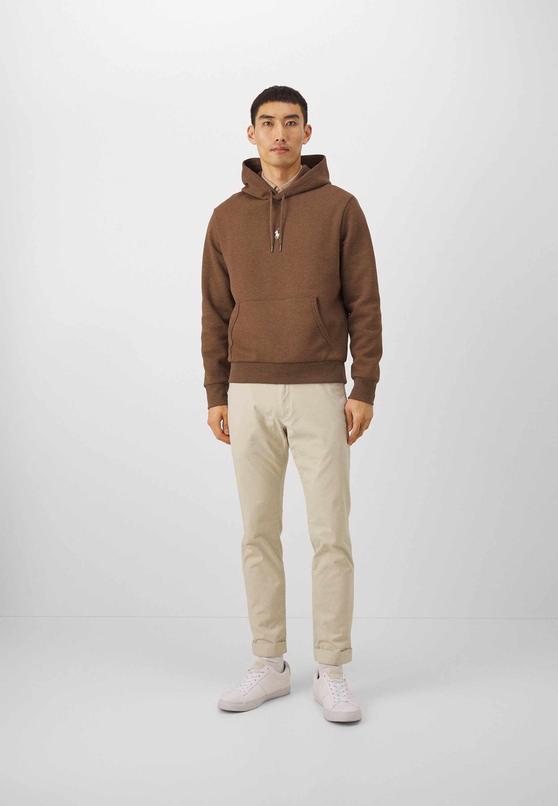 Polo Ralph Lauren LONG SLEEVE - Sweatshirt - cedar heather/dark brown