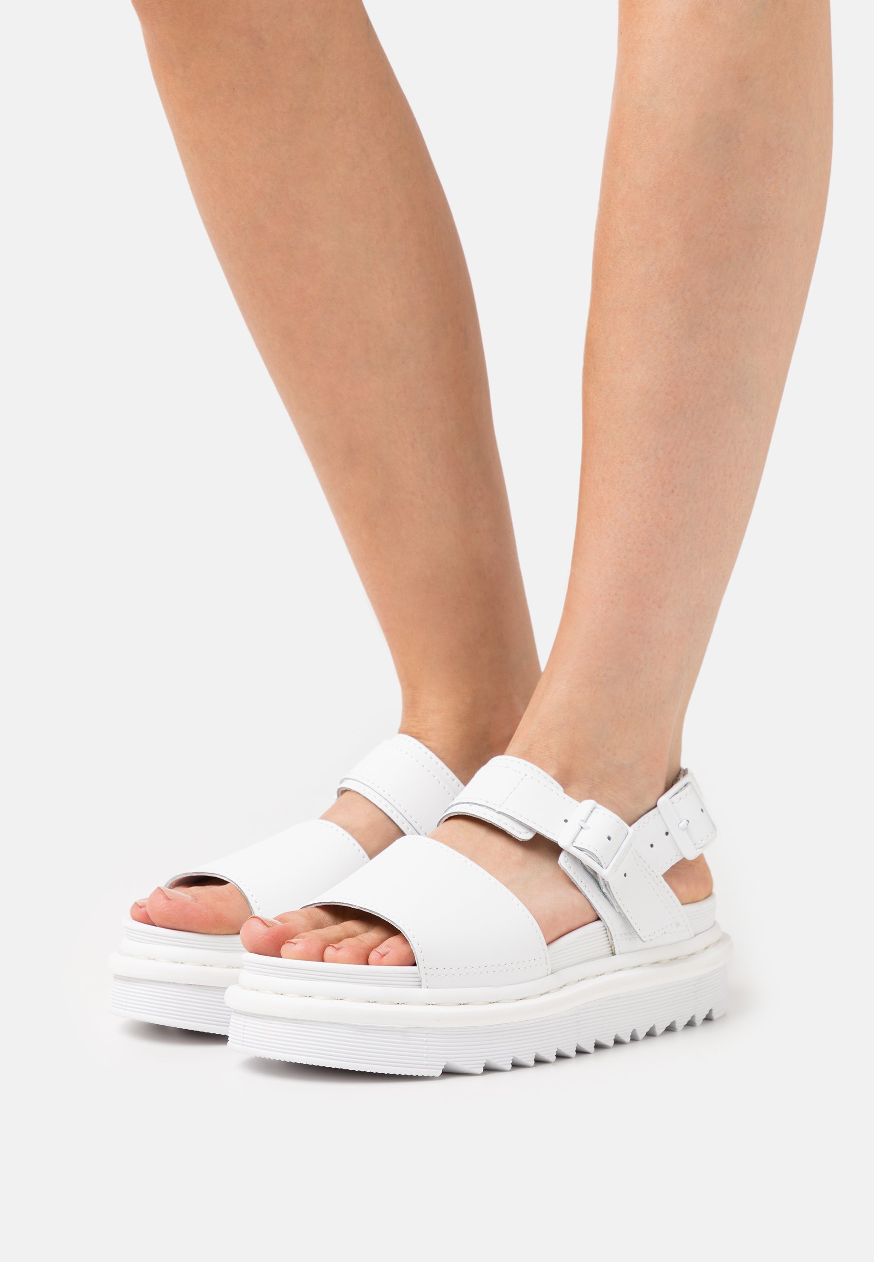 Dr. Martens VOSS MONO - Platform sandals - white hydro/white