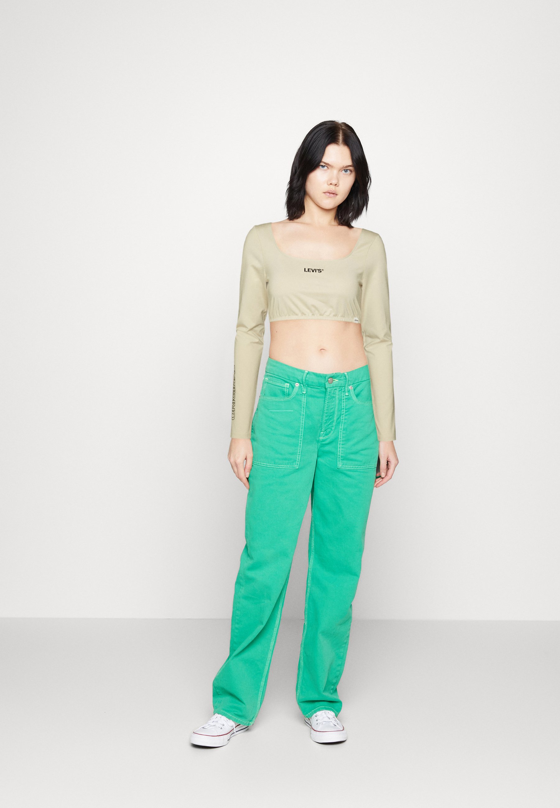 Levi's® GRAPHIC BALLET - Long sleeved top - pebble/camel
