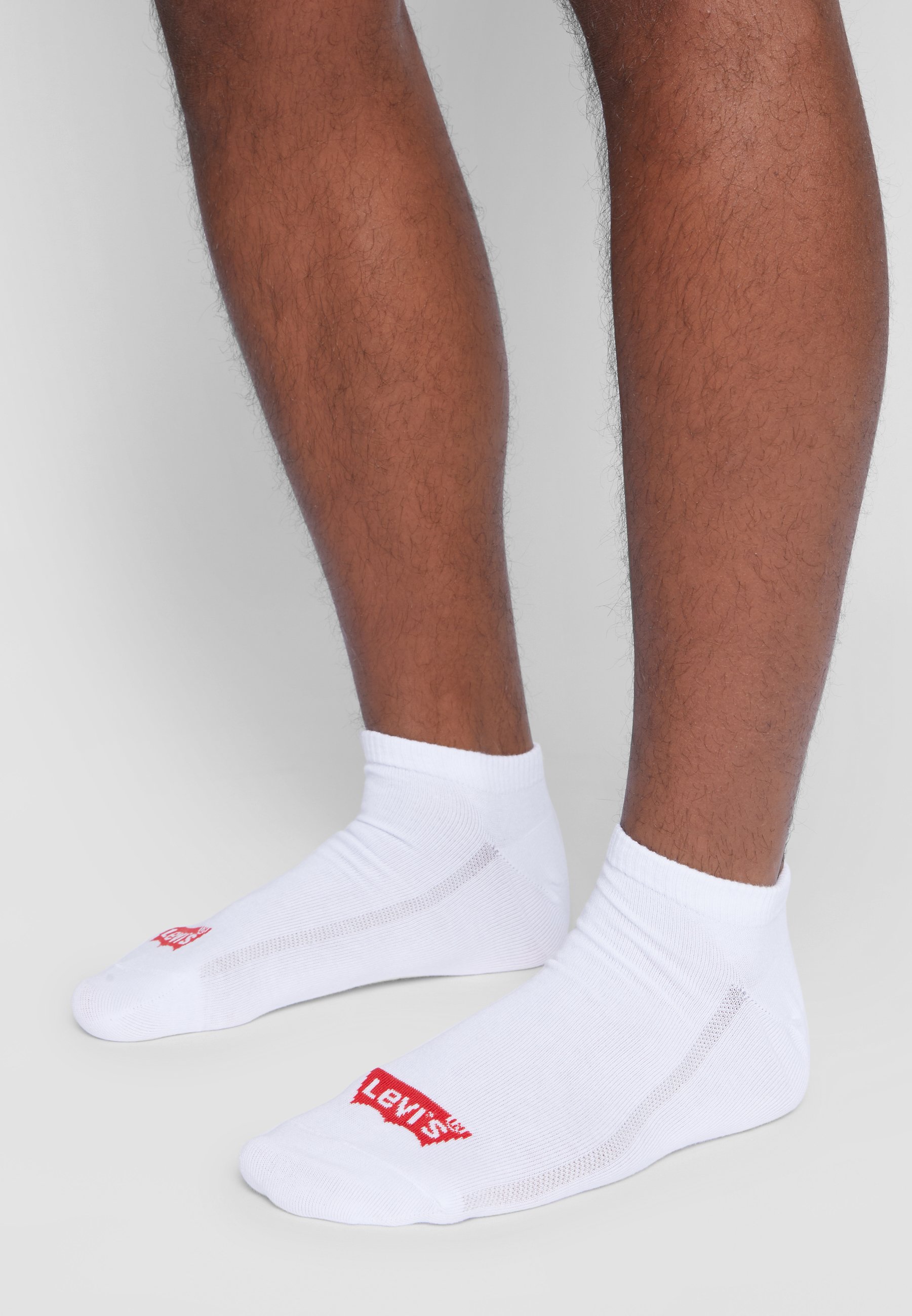 Levi's® LOW CUT BATWING LOGO RECYCLED 3 PACK - Socks - white