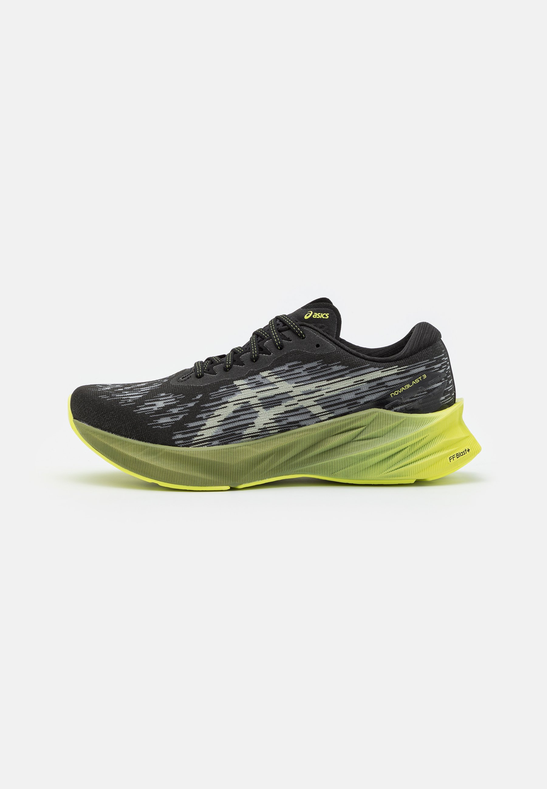 ASICS NOVABLAST 3 - Neutral running shoes - black/dried leaf green/black