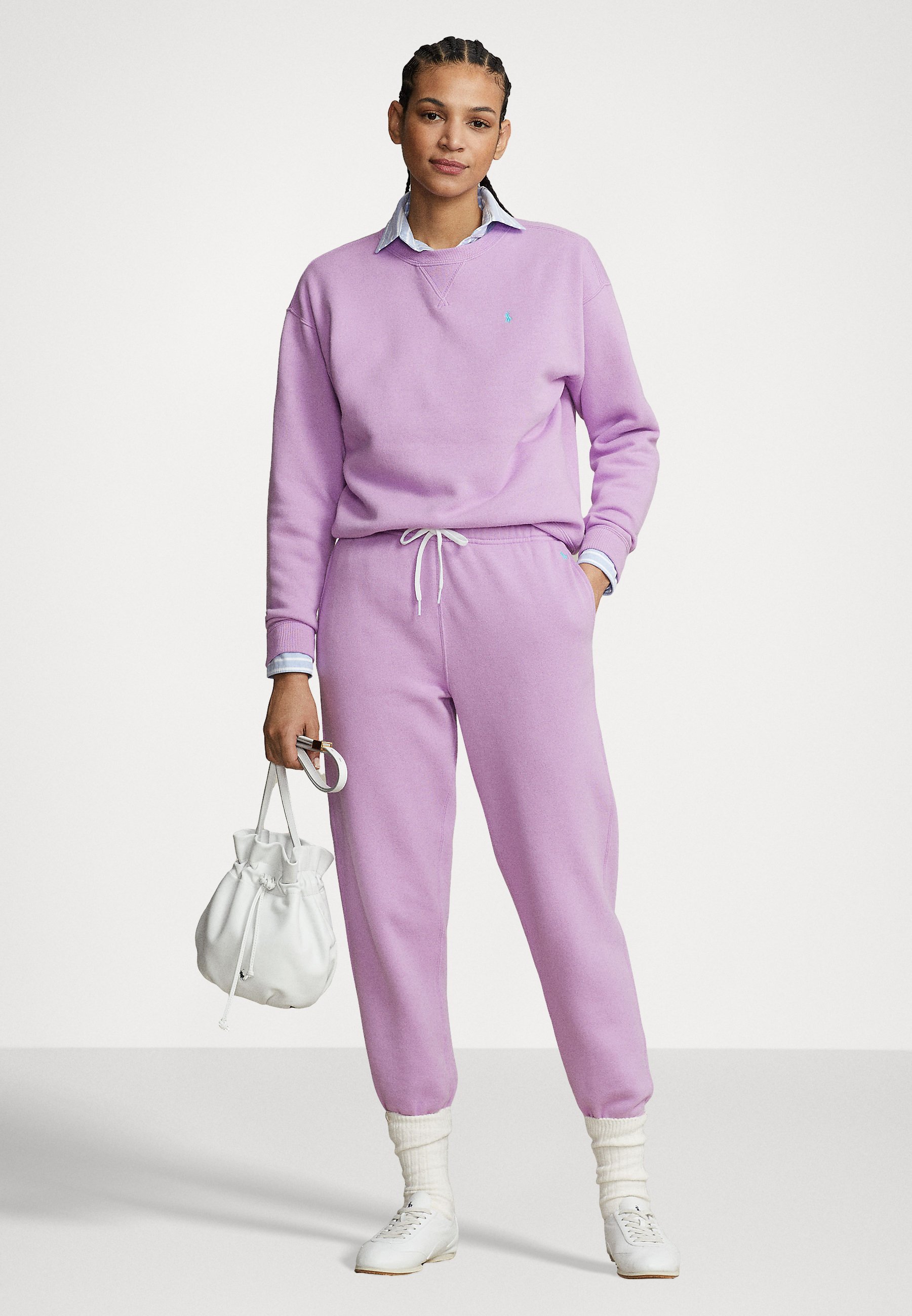Polo Ralph Lauren ANKLE ATHLETIC - Tracksuit bottoms - soft lilac/lilac