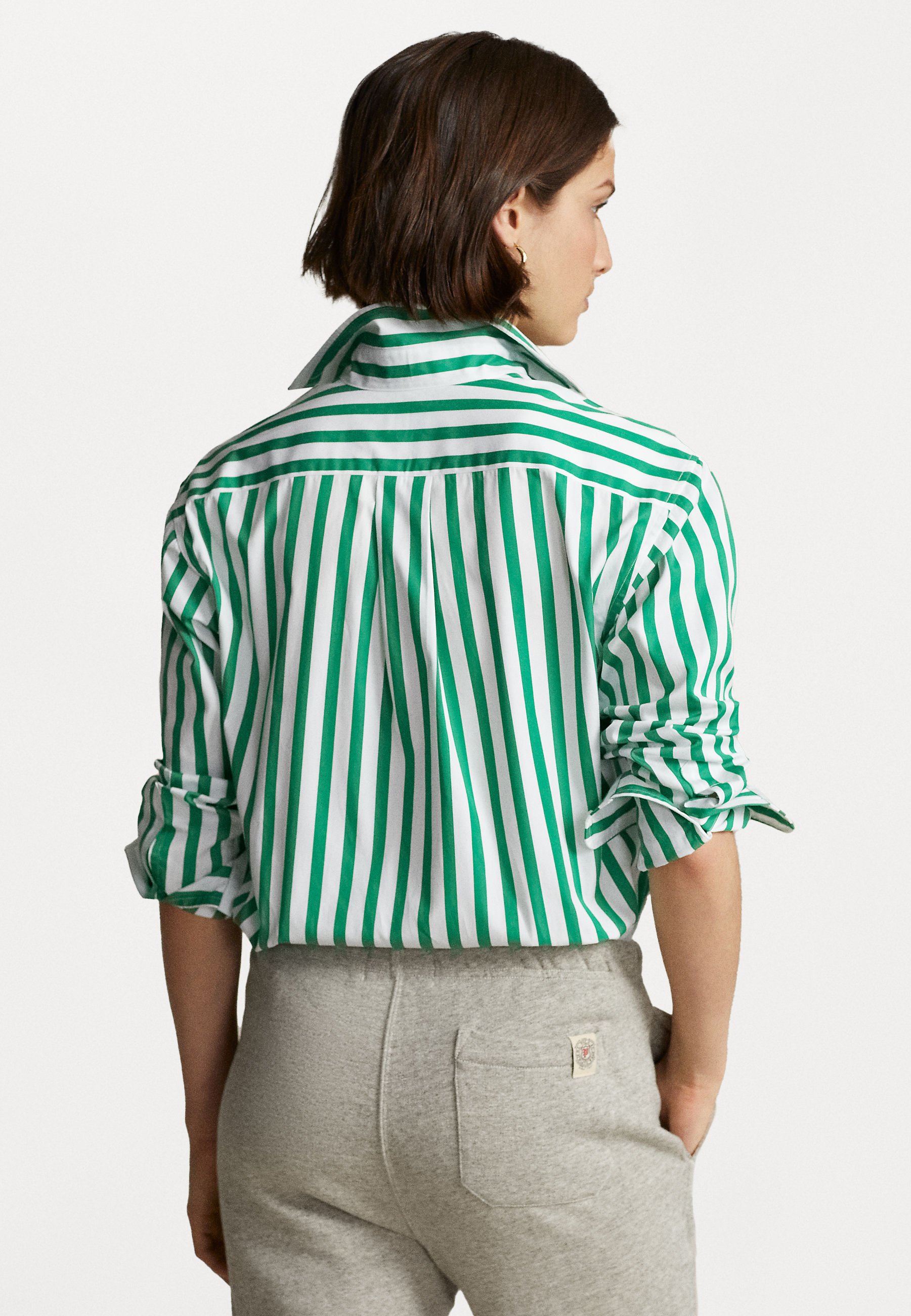 Polo Ralph Lauren SHIRT STRIPE - Button-down blouse -  green/white/green