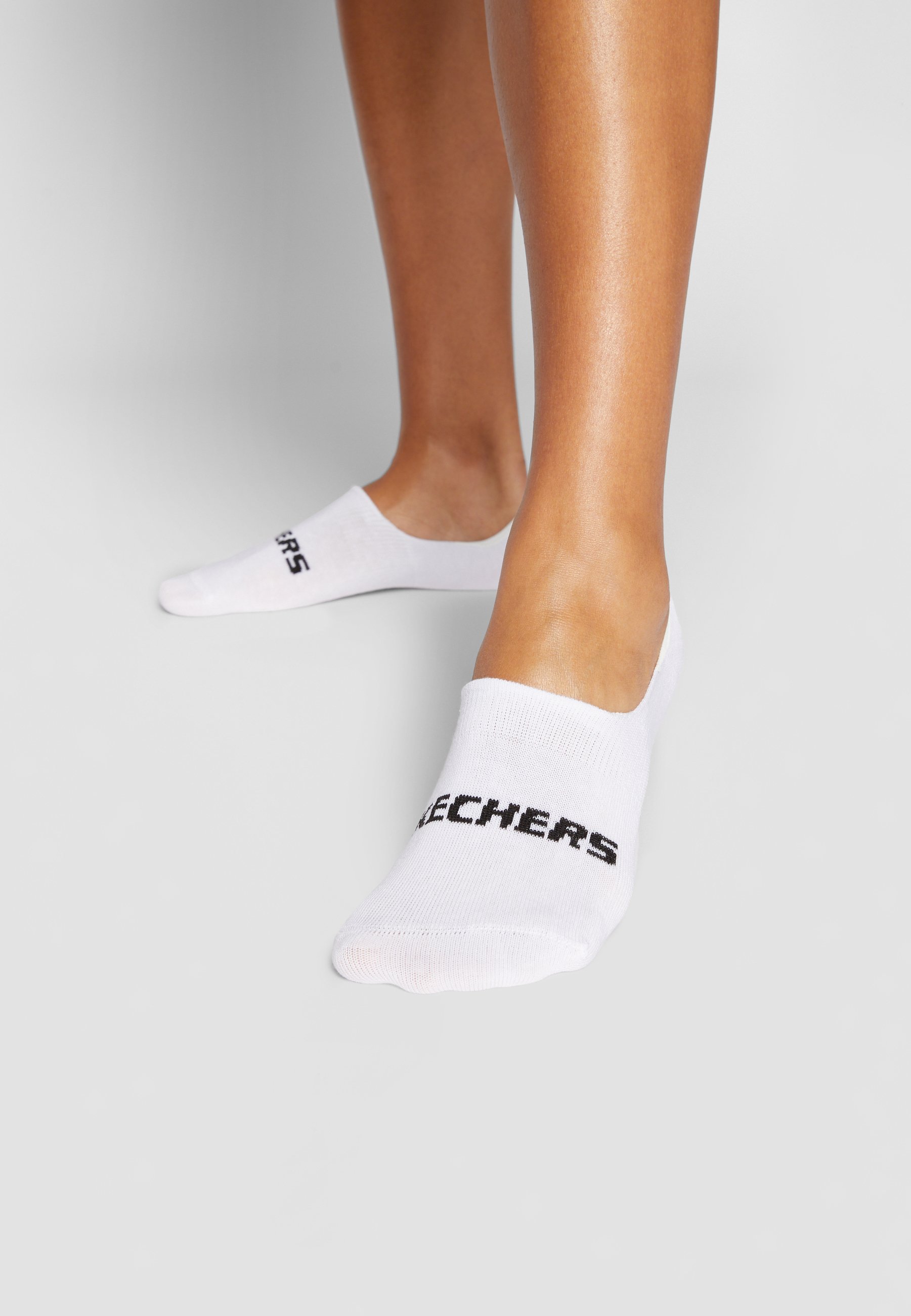 Skechers BASIC FOOTIES VENTILATION 6PACK - Trainer socks - white