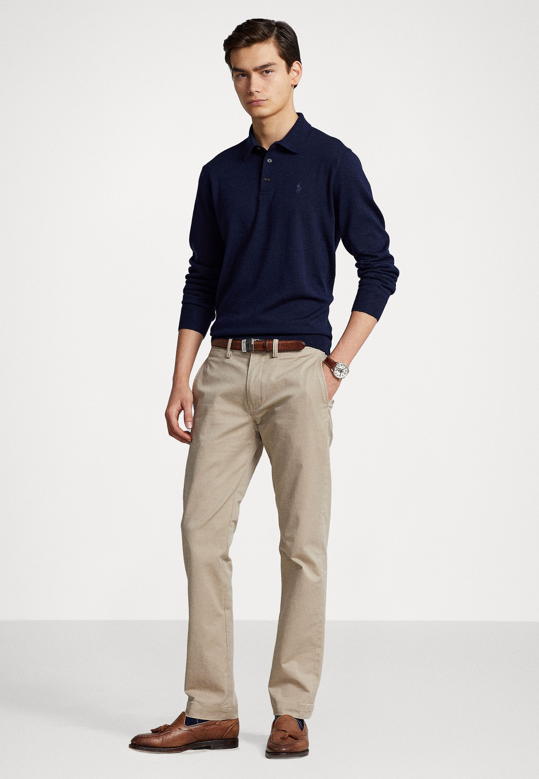 Polo Ralph Lauren LONG SLEEVE - Jumper - hunter navy/blue