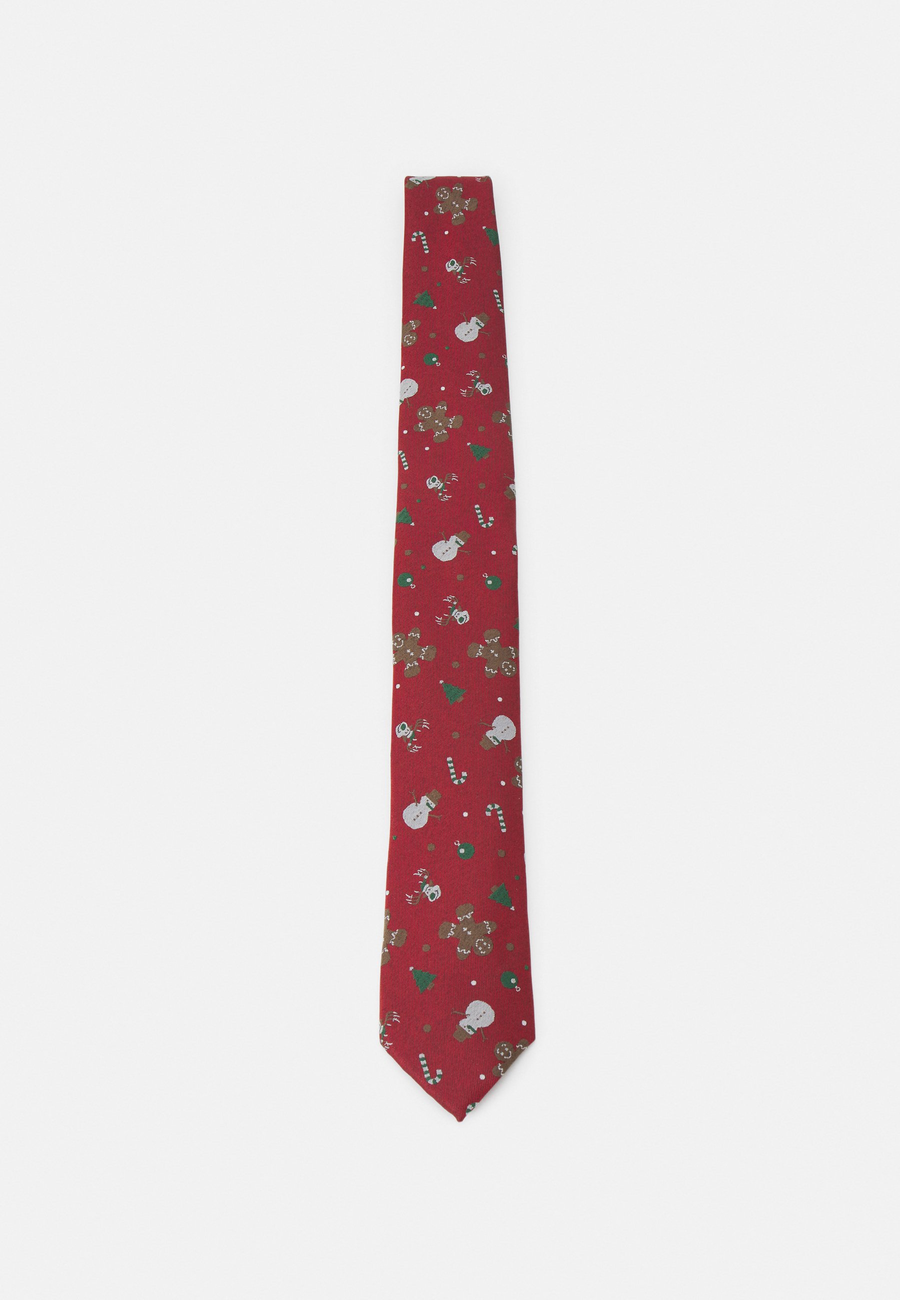 Jack &Jones JACCRAZY CHRISTMAS TIE UNISEX - Tie - port royale/bordeaux
