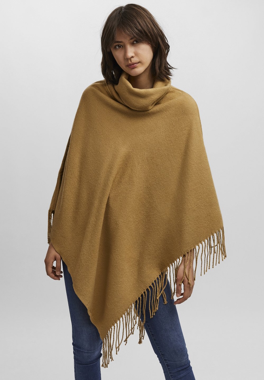 Vero Moda VMKLEO PONCHO - Cape - tan/beige