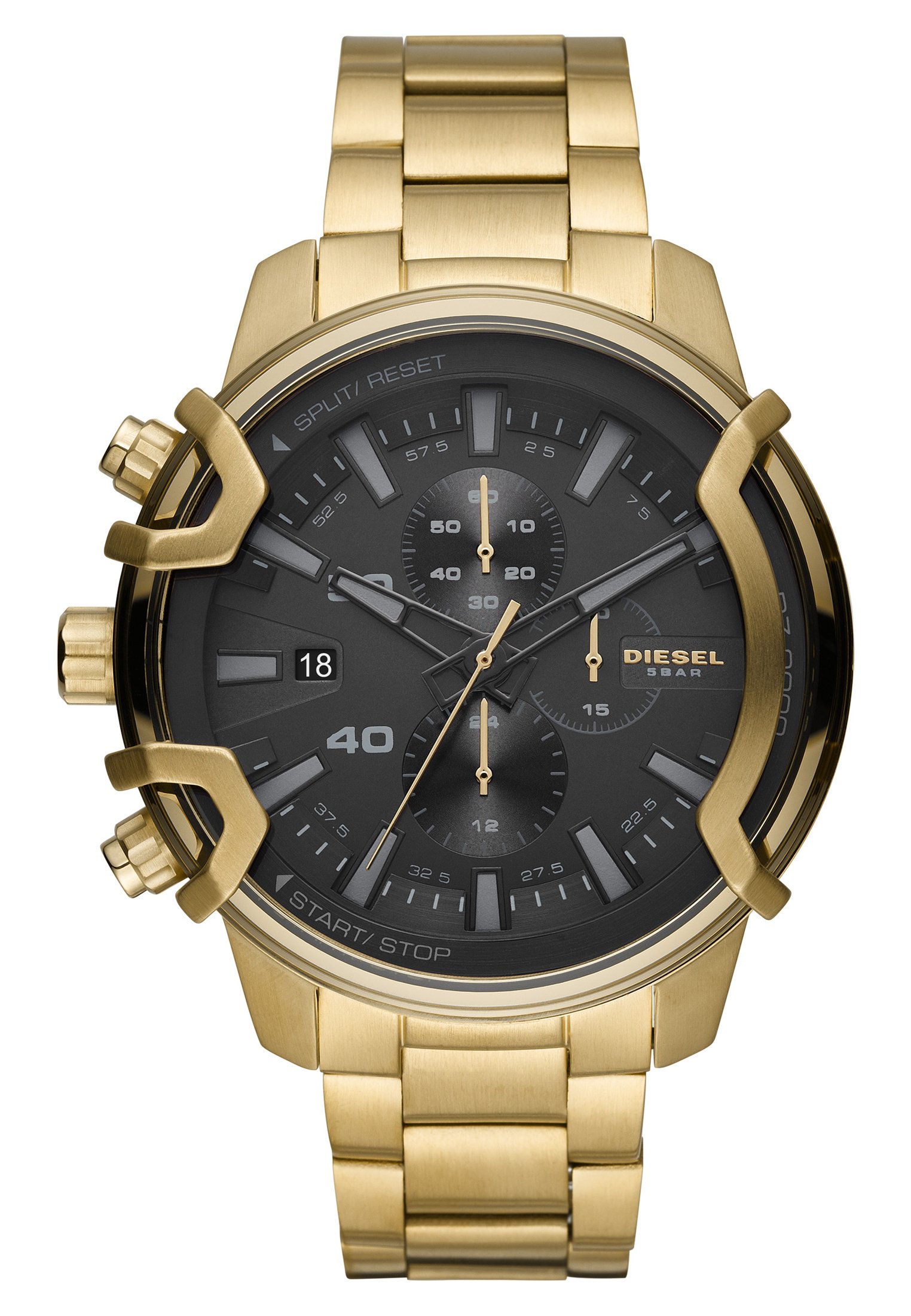 Diesel GRIFFED - Chronograph watch - gold-coloured