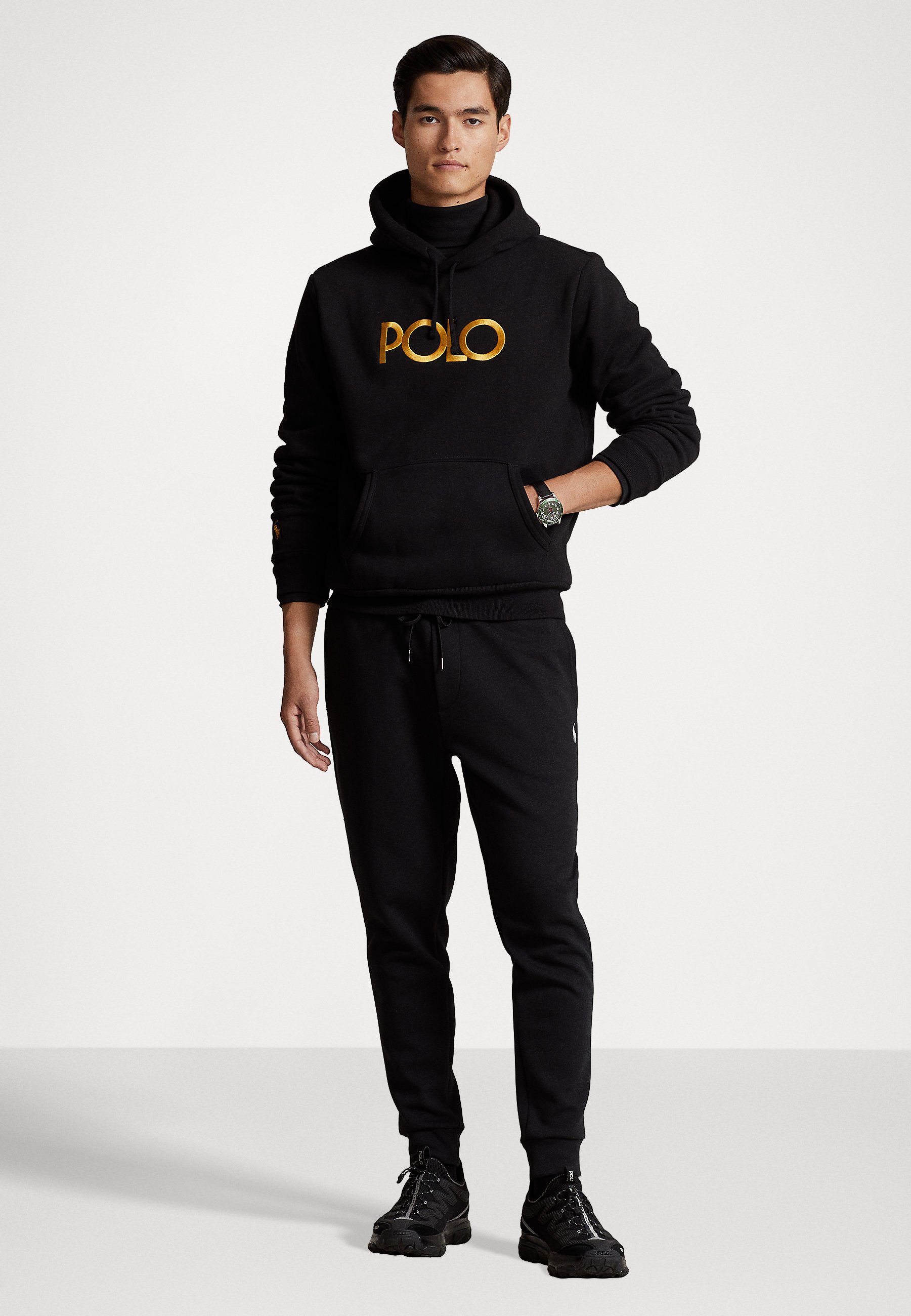 Polo Ralph Lauren LONG SLEEVE - Hoodie - black