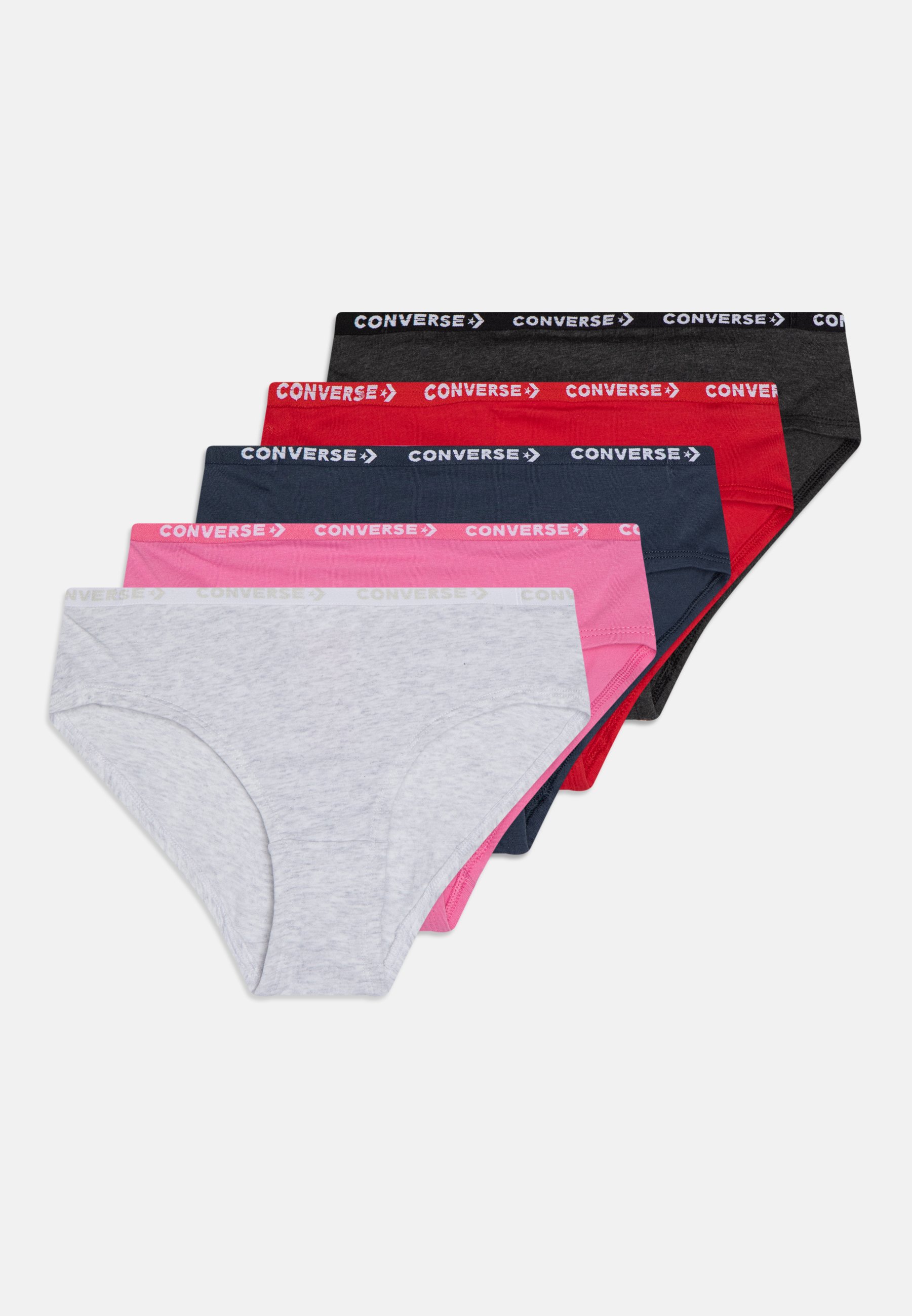 Converse GIRL LOGO WAISTBAND 5 PACK - Briefs - red
