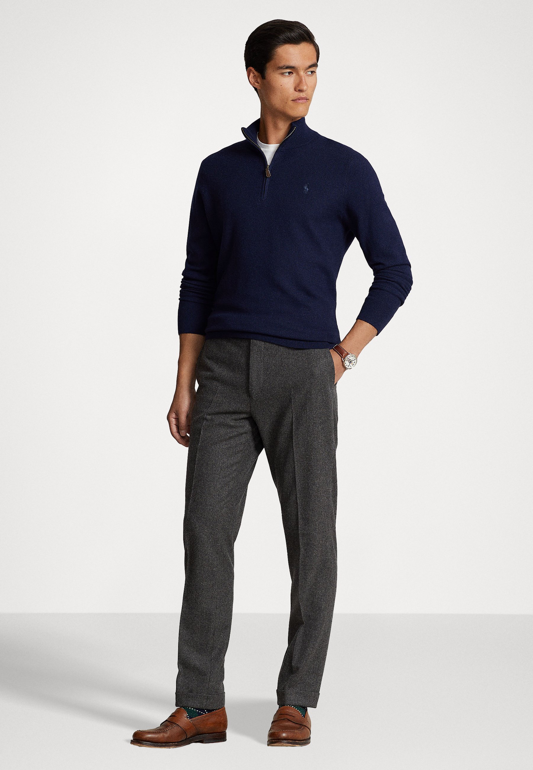 Polo Ralph Lauren LONG SLEEVE - Jumper - hunter navy/dark blue
