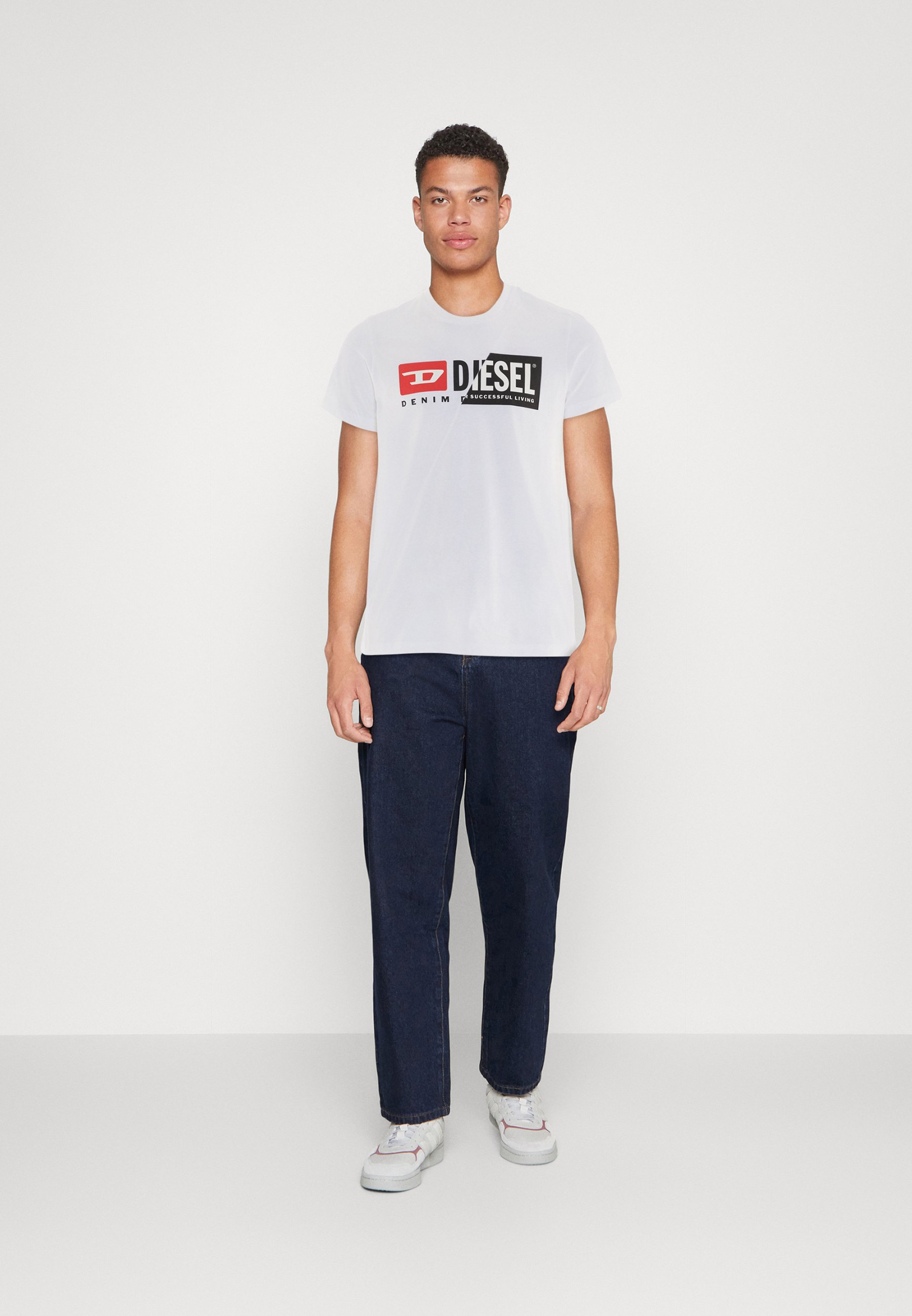 Diesel T-DIEGO-CUTY - Print T-shirt - white